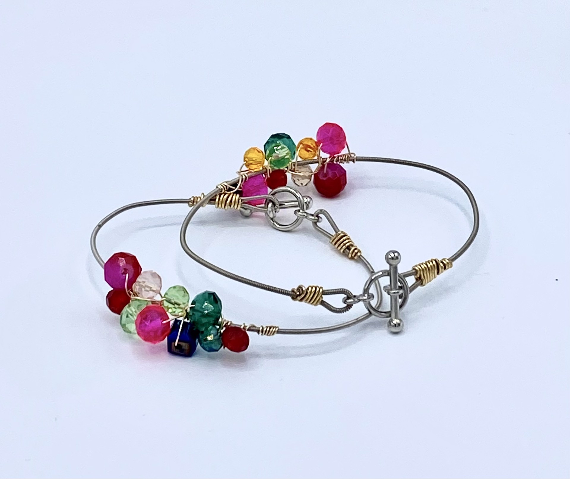 Guitar String Colorful Bracelet by String Thing Designs
