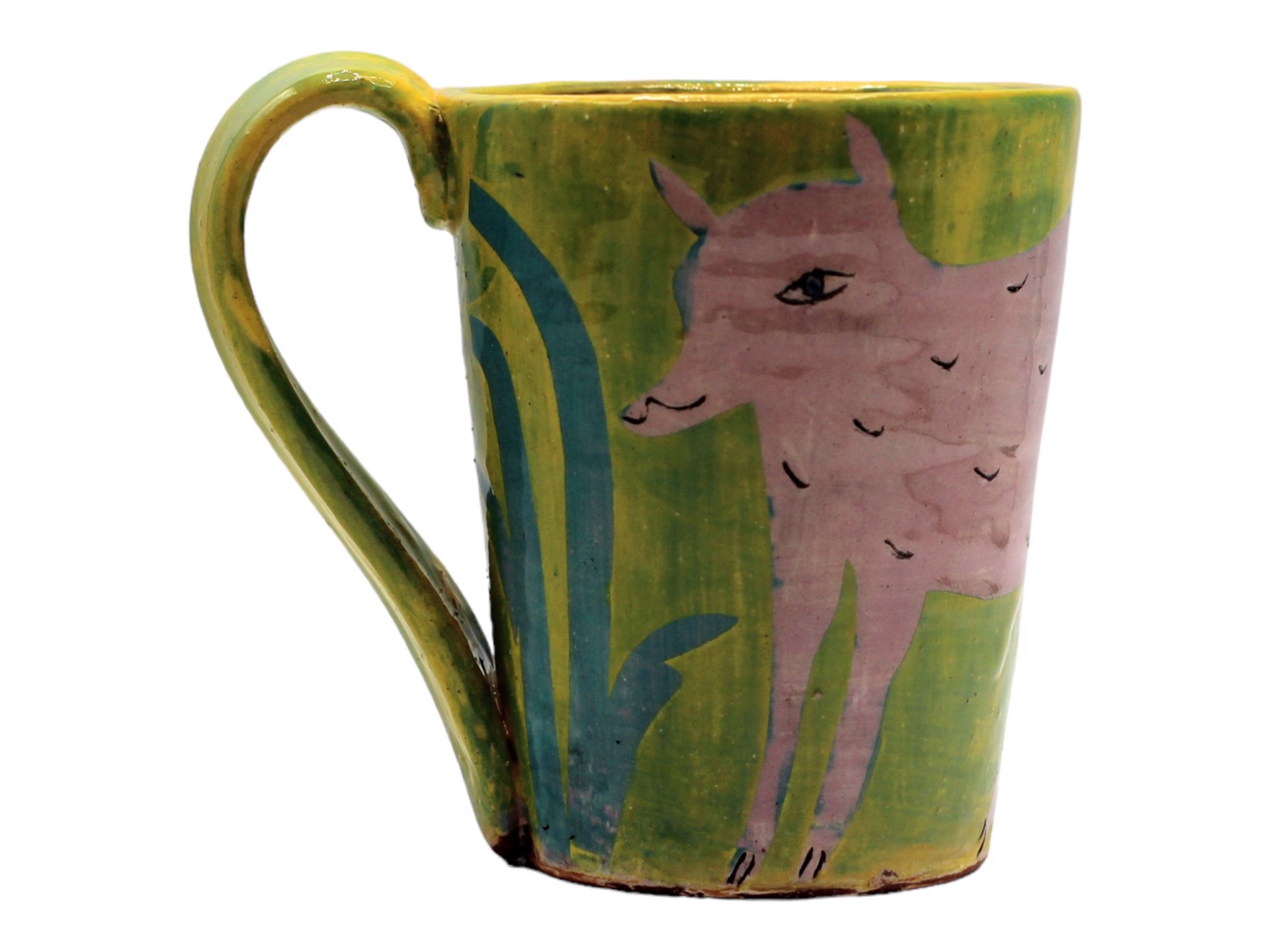 Dingo Yellow Mug by Priscilla Dahl