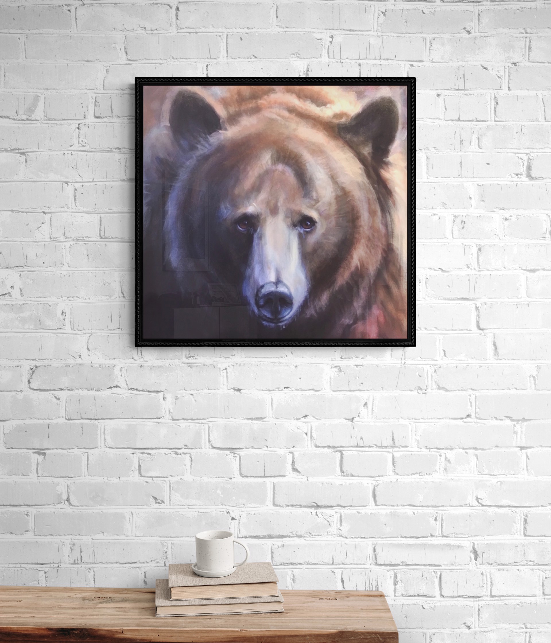 A Watchful Gaze - Cinnamon Bear by Sharon Smith