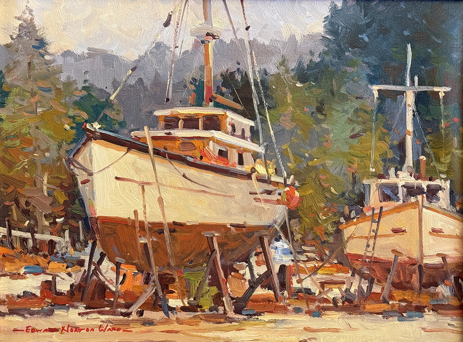 Dry Docked Boats by Edward Norton Ward