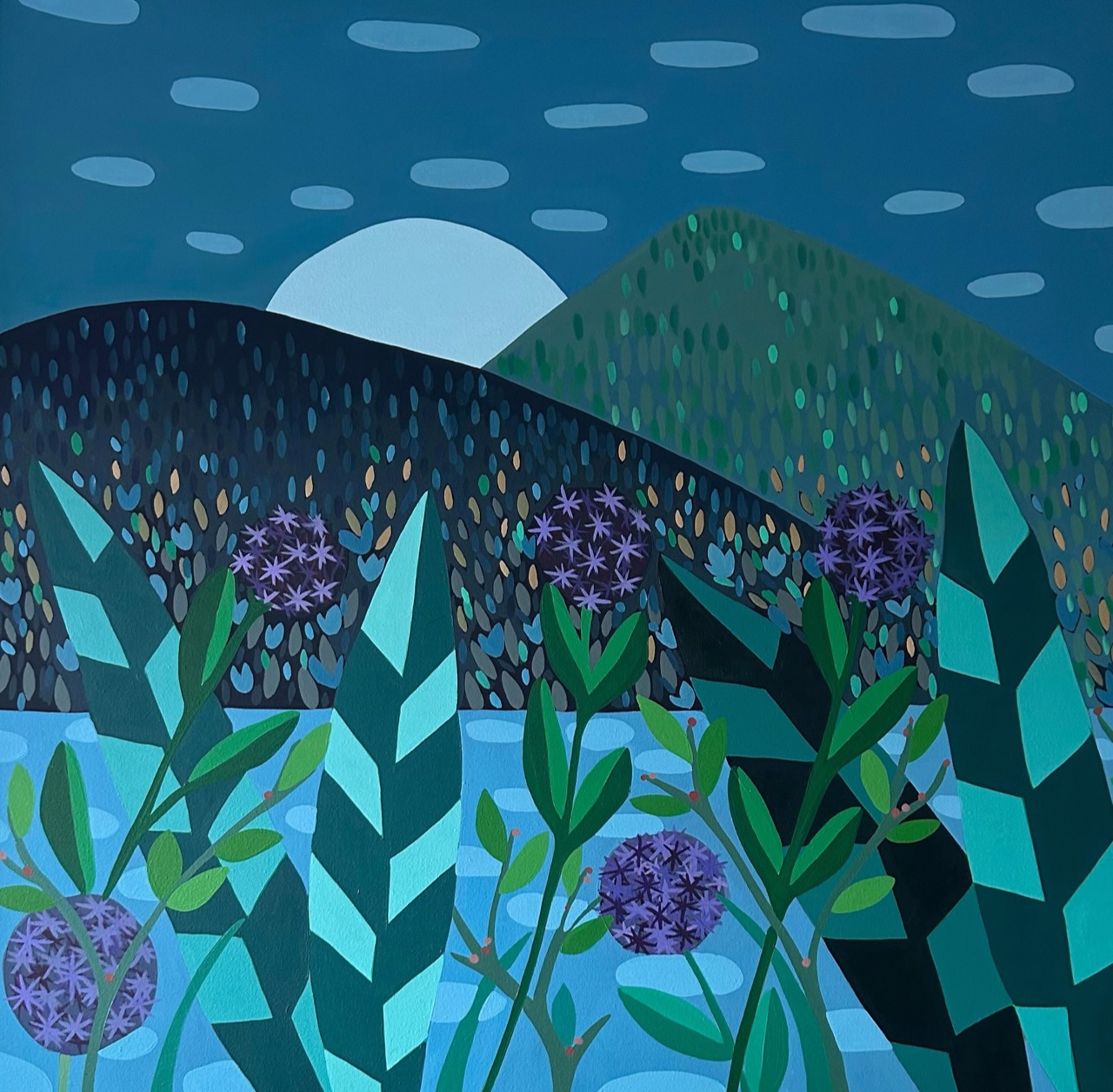 Allium Night at the Lake by Sage Tucker-Ketcham
