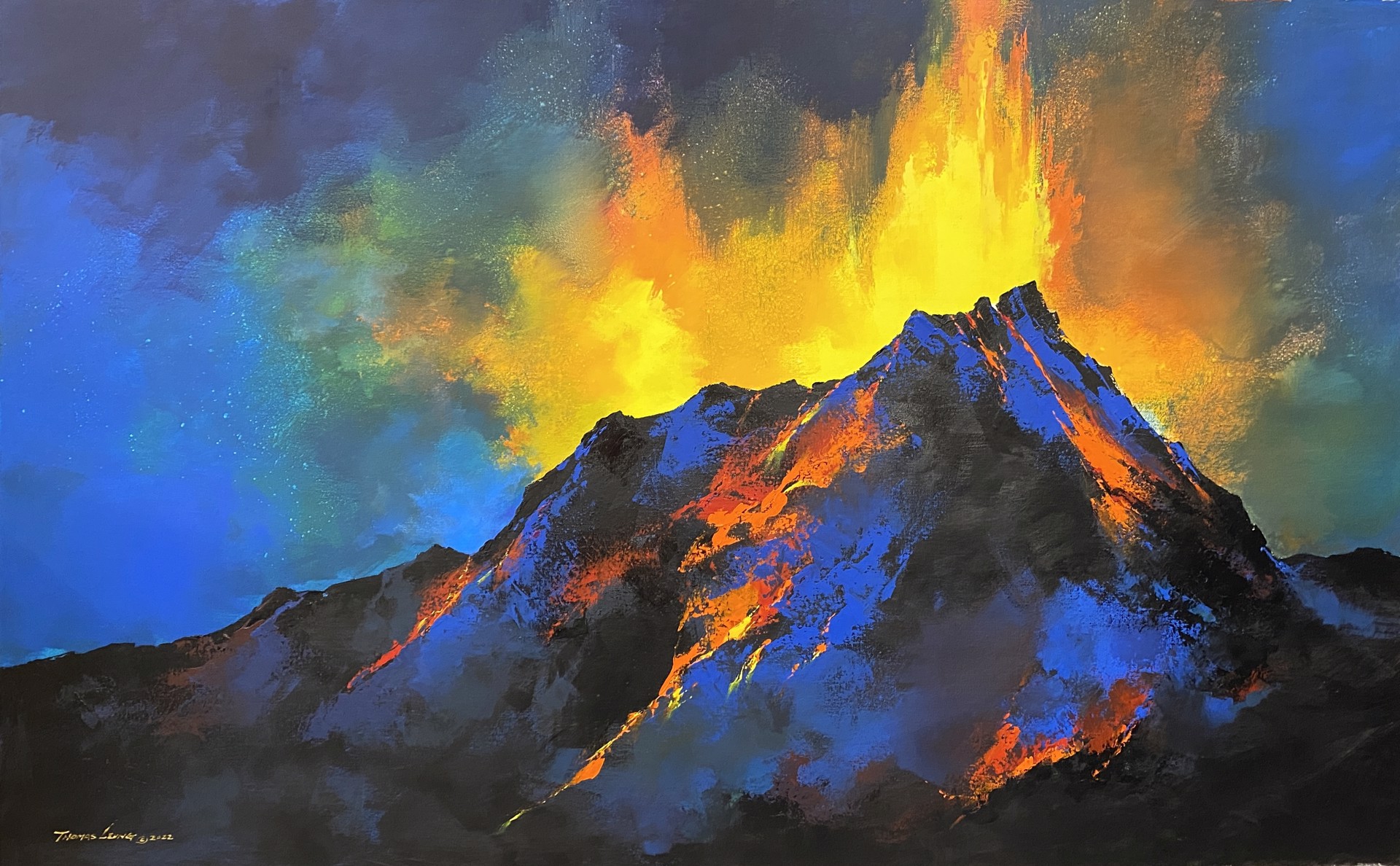 Volcano Eruption by Thomas Leung
