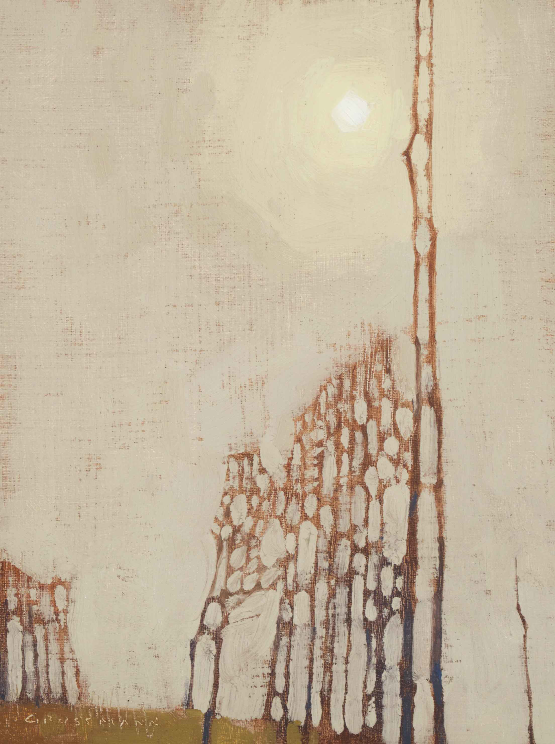 Clouded Sun and Tree Patterns by David Grossmann