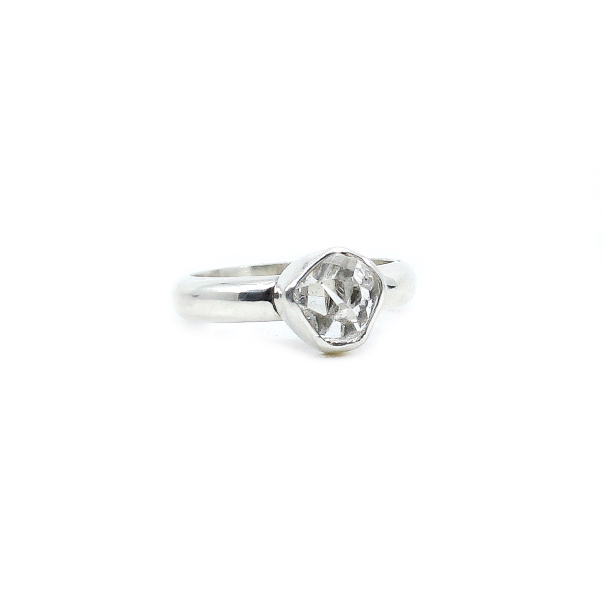 Herkimer Diamond Quartz Ring by Silicate & Silver