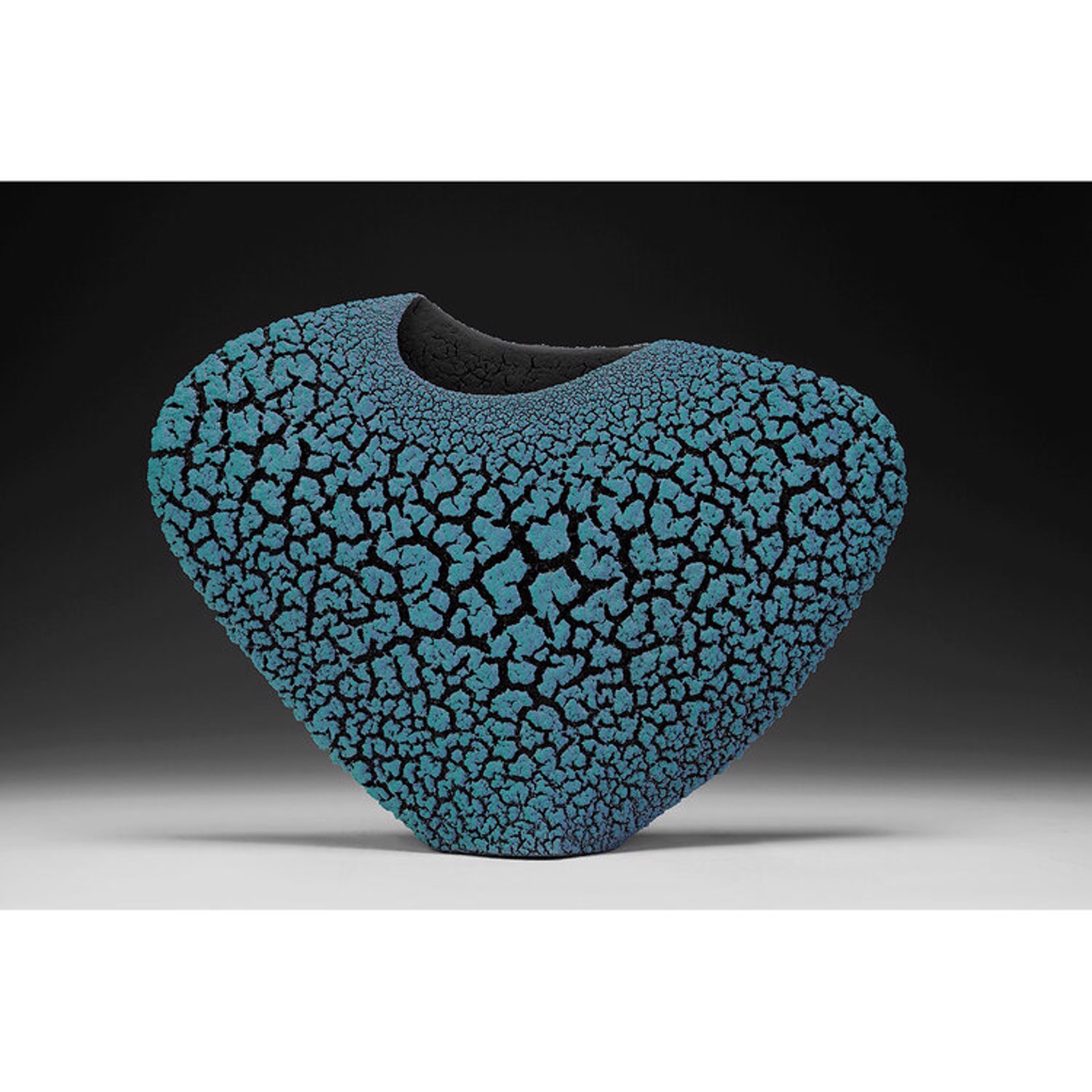 Mojave  Envelope Vessel - Turquoise Green | Peacock Blue 109 by Randy O' Brien