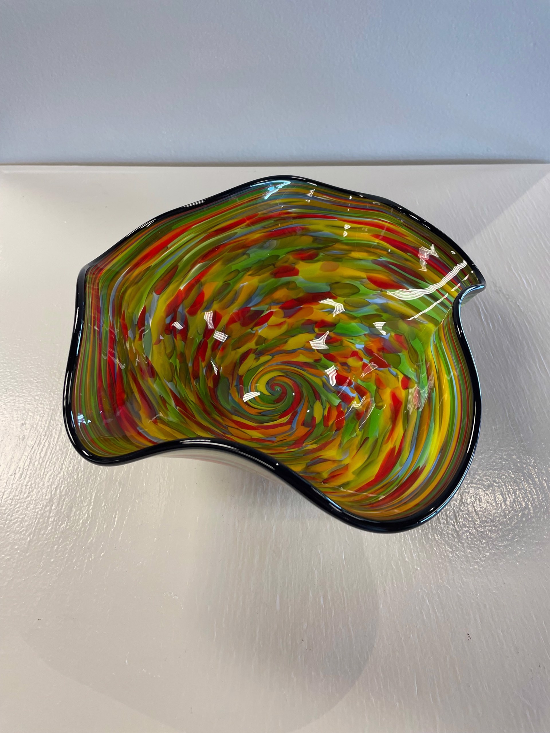 Scallop Bowl - Fiesta by AlBo Glass