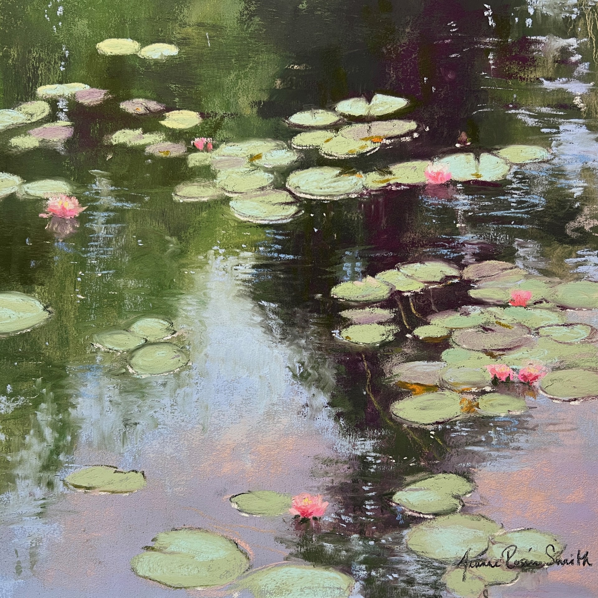 Twilight Waterlilies by Jeanne Rosier Smith