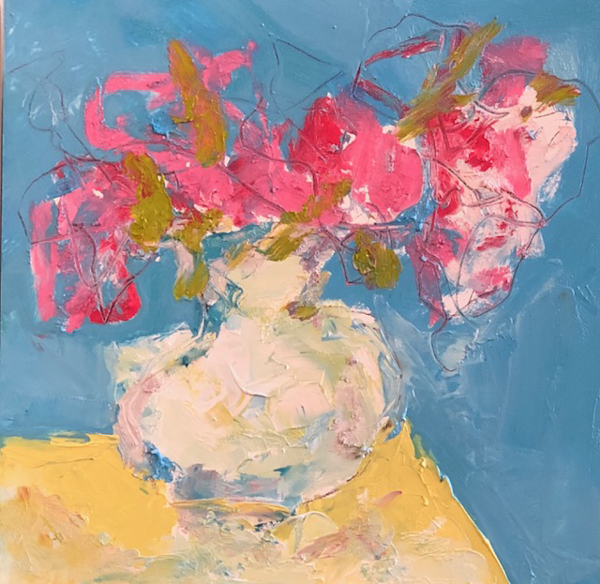 Tangled Flowers I by Barbara Greenstein