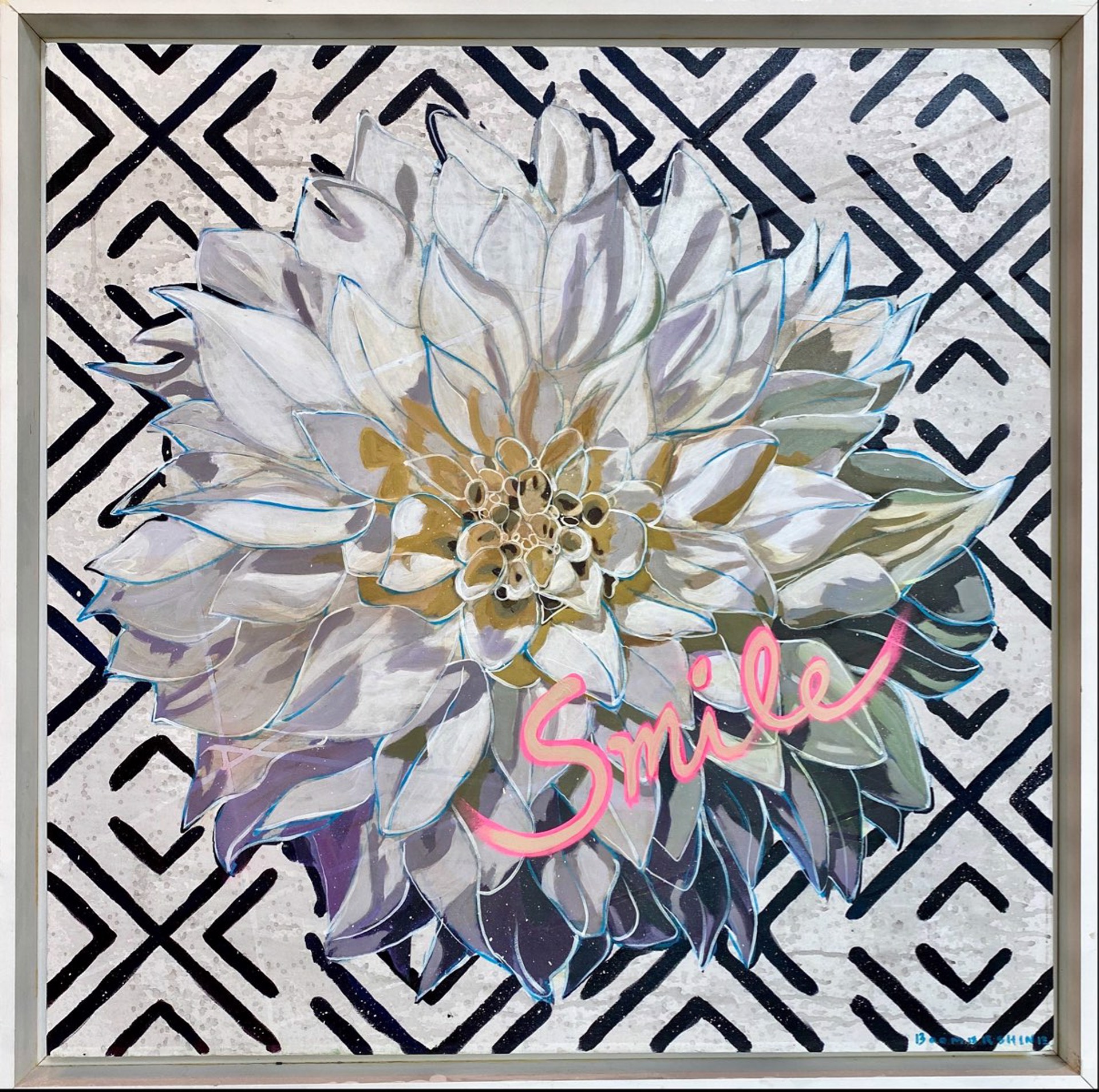 SMILE “May Abundance Flowers Mudcloth Exxes” by Mark Boomershine