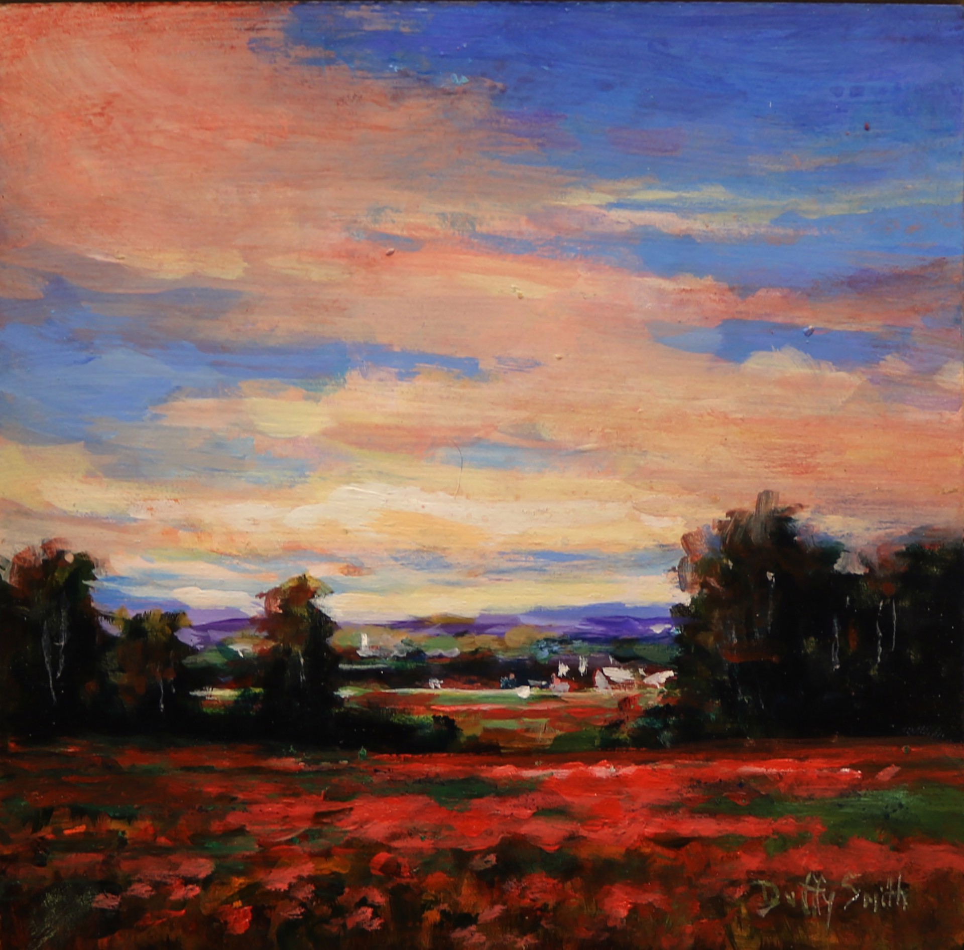 Red Flowering Field by Shaunna Duffy Smith