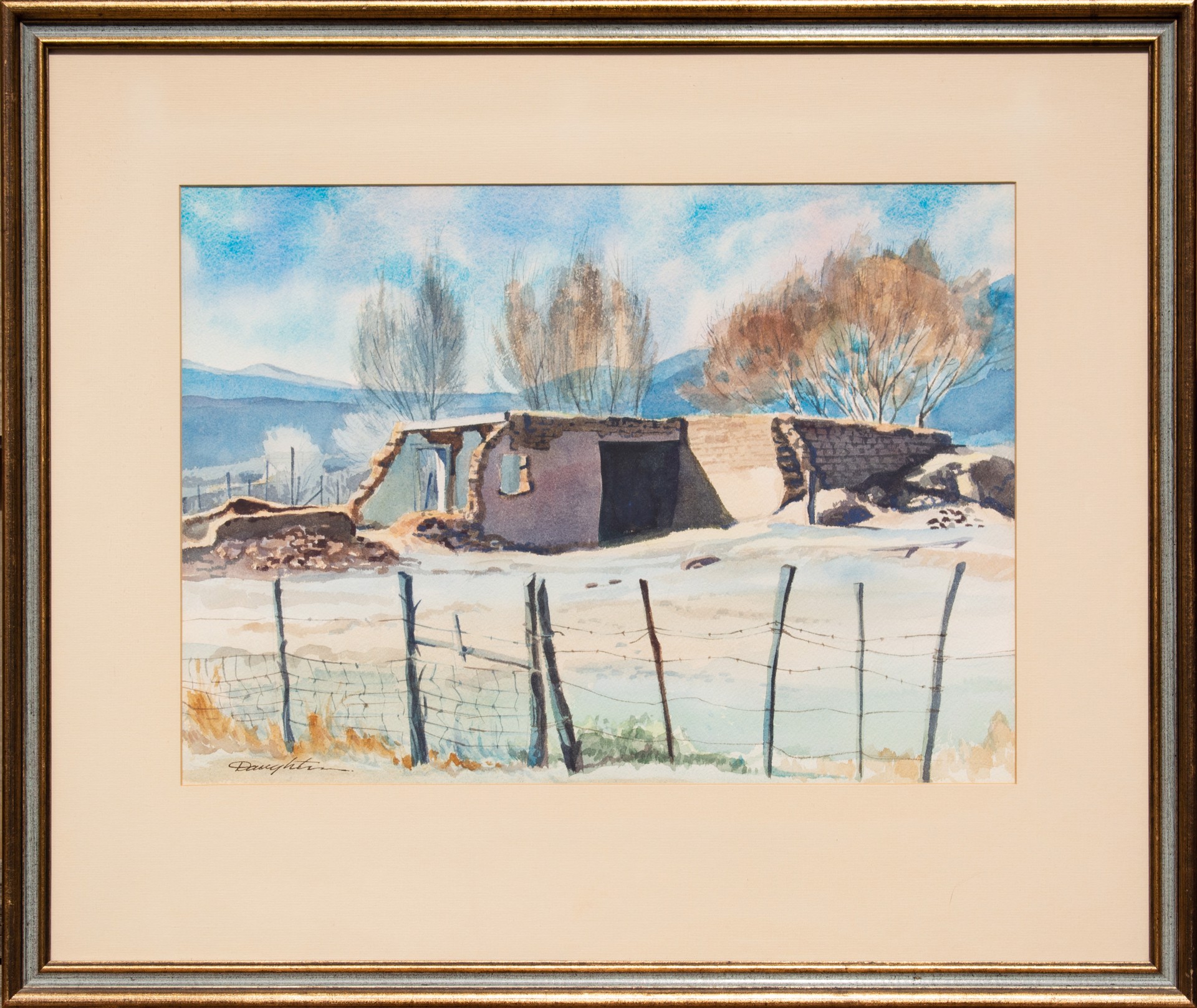 Lower Ranchitos by Robert Daughters (1929-2013)