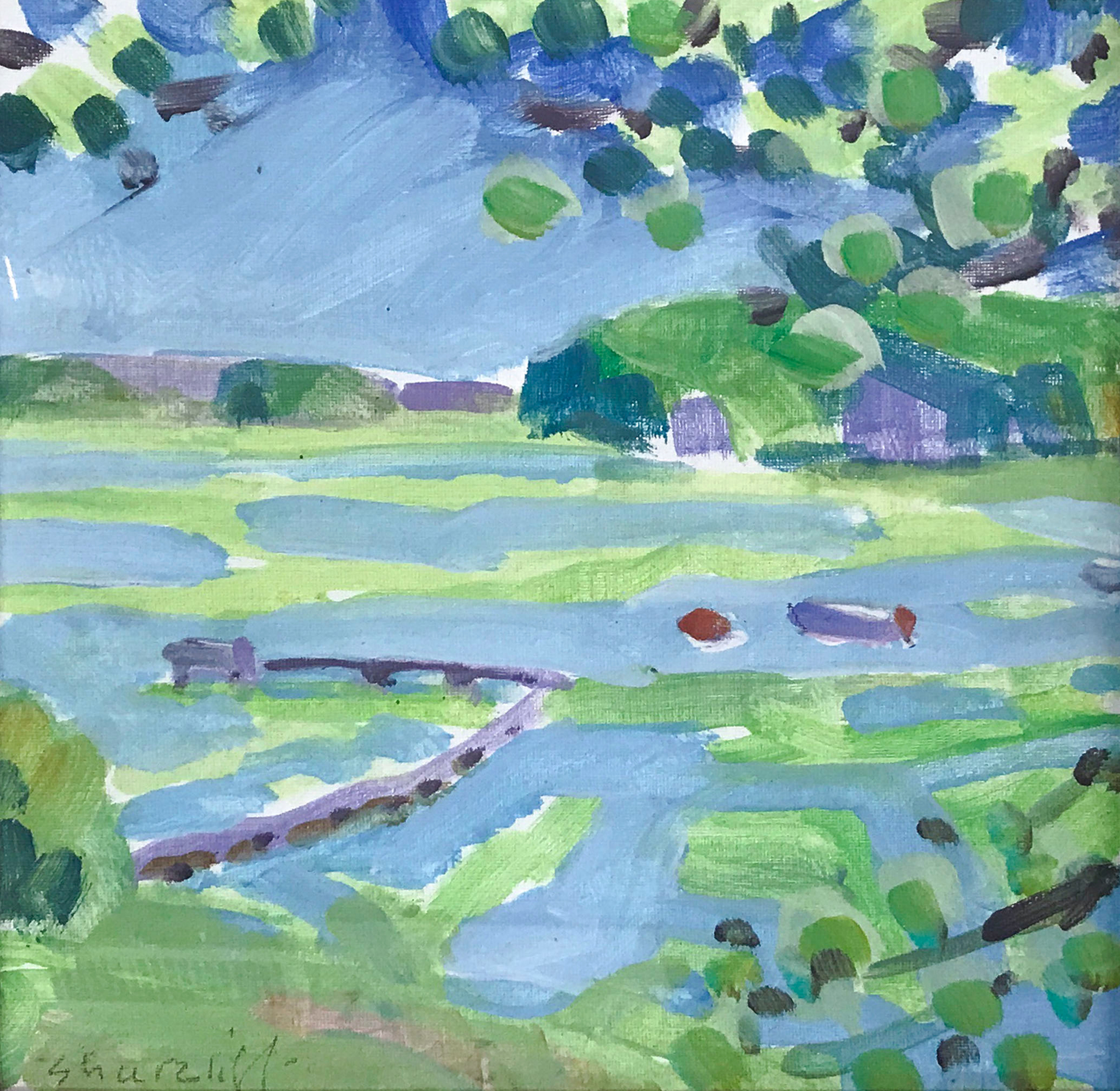 Marsh Study #10 by Charles Shurcliff