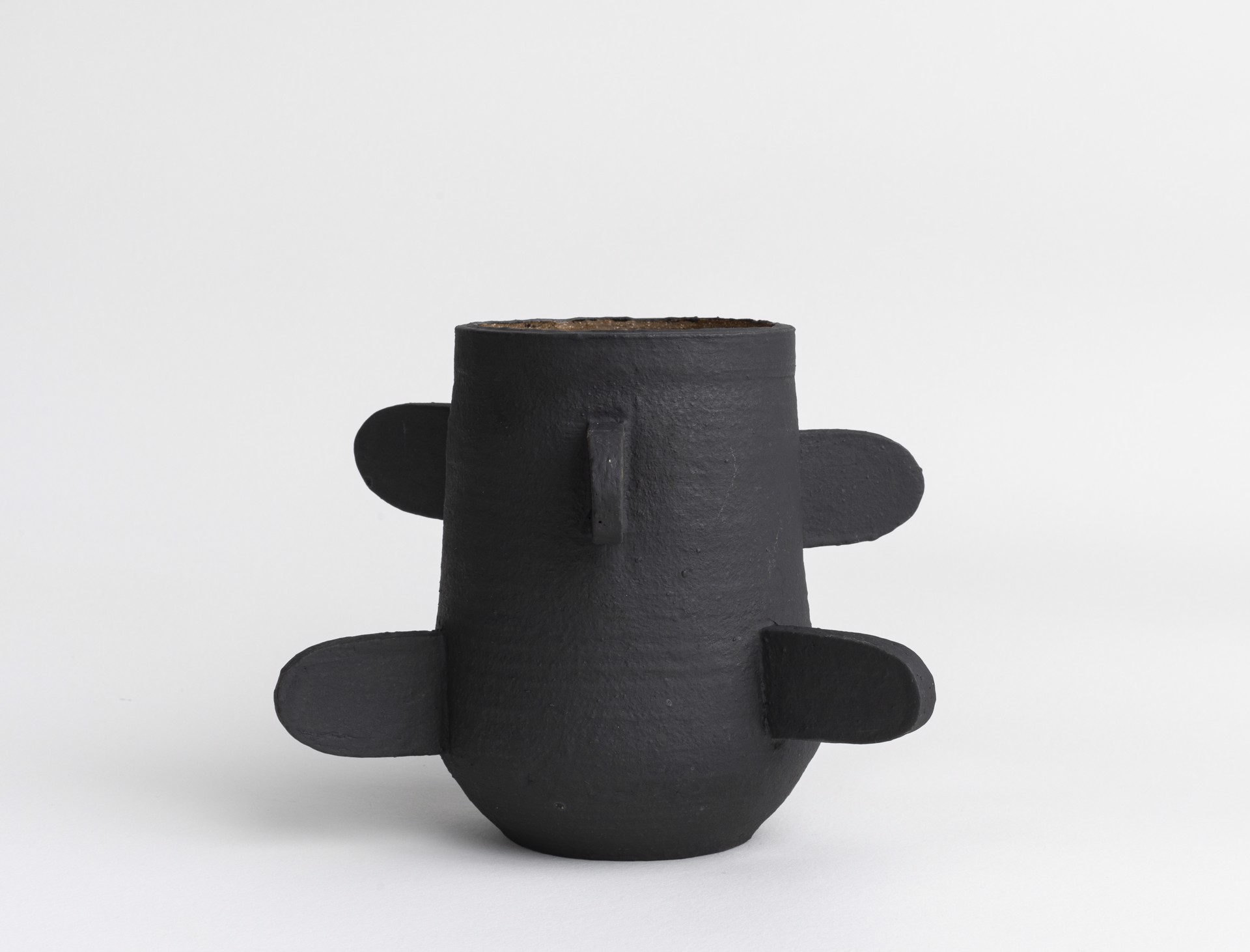 Black Cacti Vase by Glory Day Loflin Ceramics