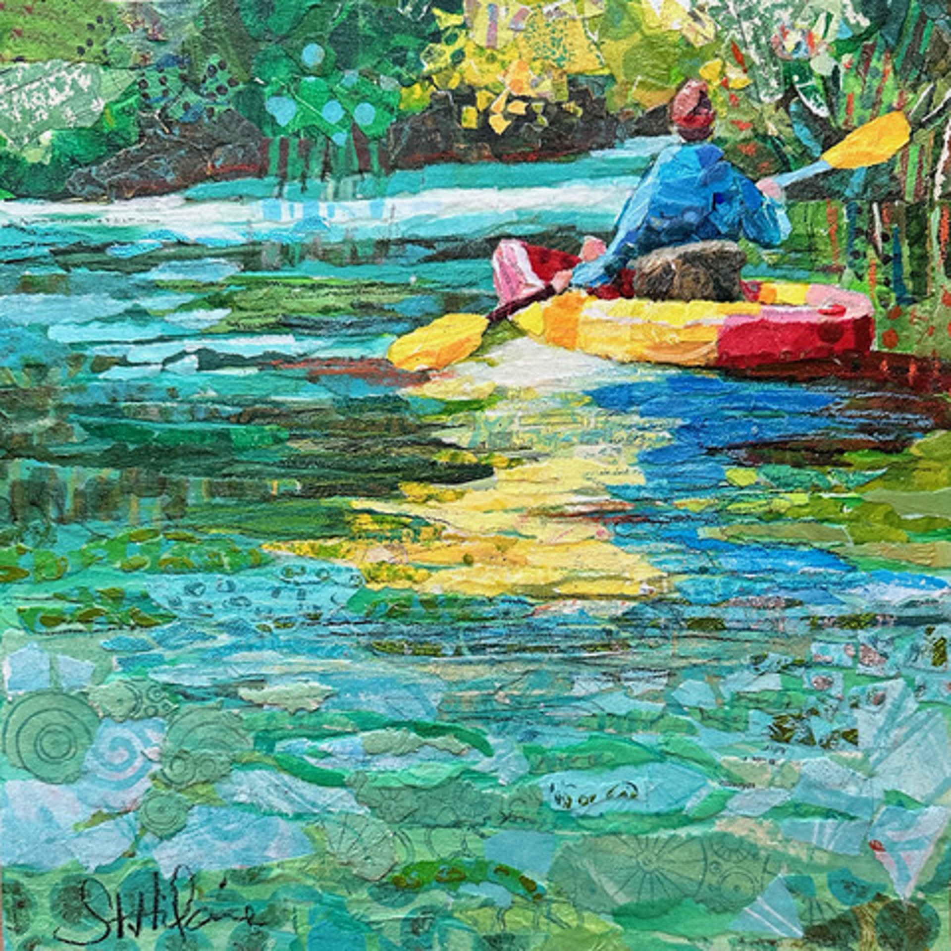 Wekiva Kayaker by Elizabeth St. Hilaire