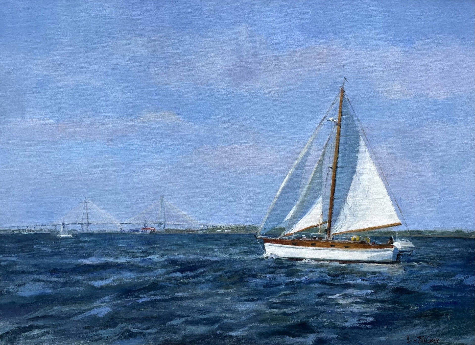 Jennifer Nistad McCooey "Smooth Sailing" by Oil Painters of America