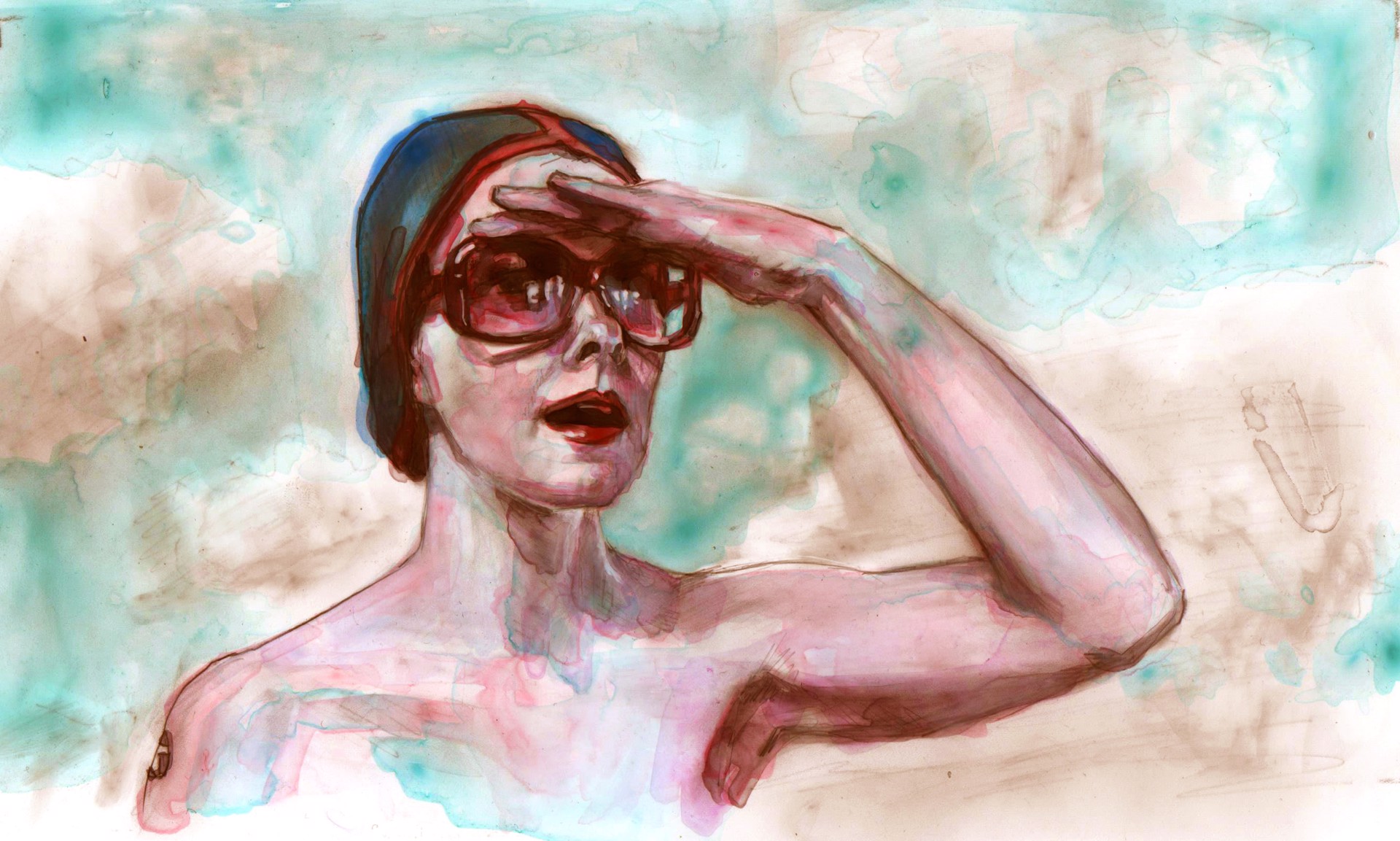 Over There - study sketch by Kelly Grace