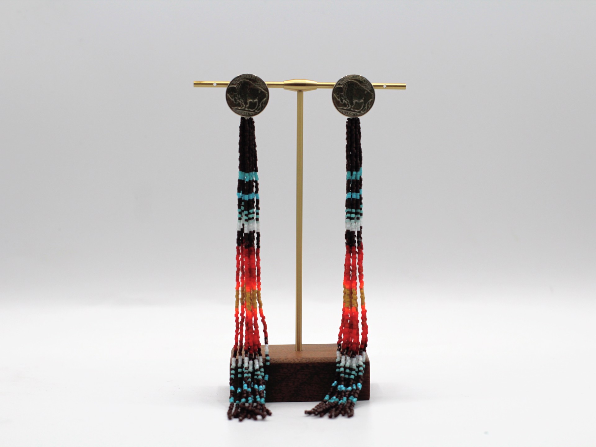 Saddle Blanket Earrings by Jessica Brewer