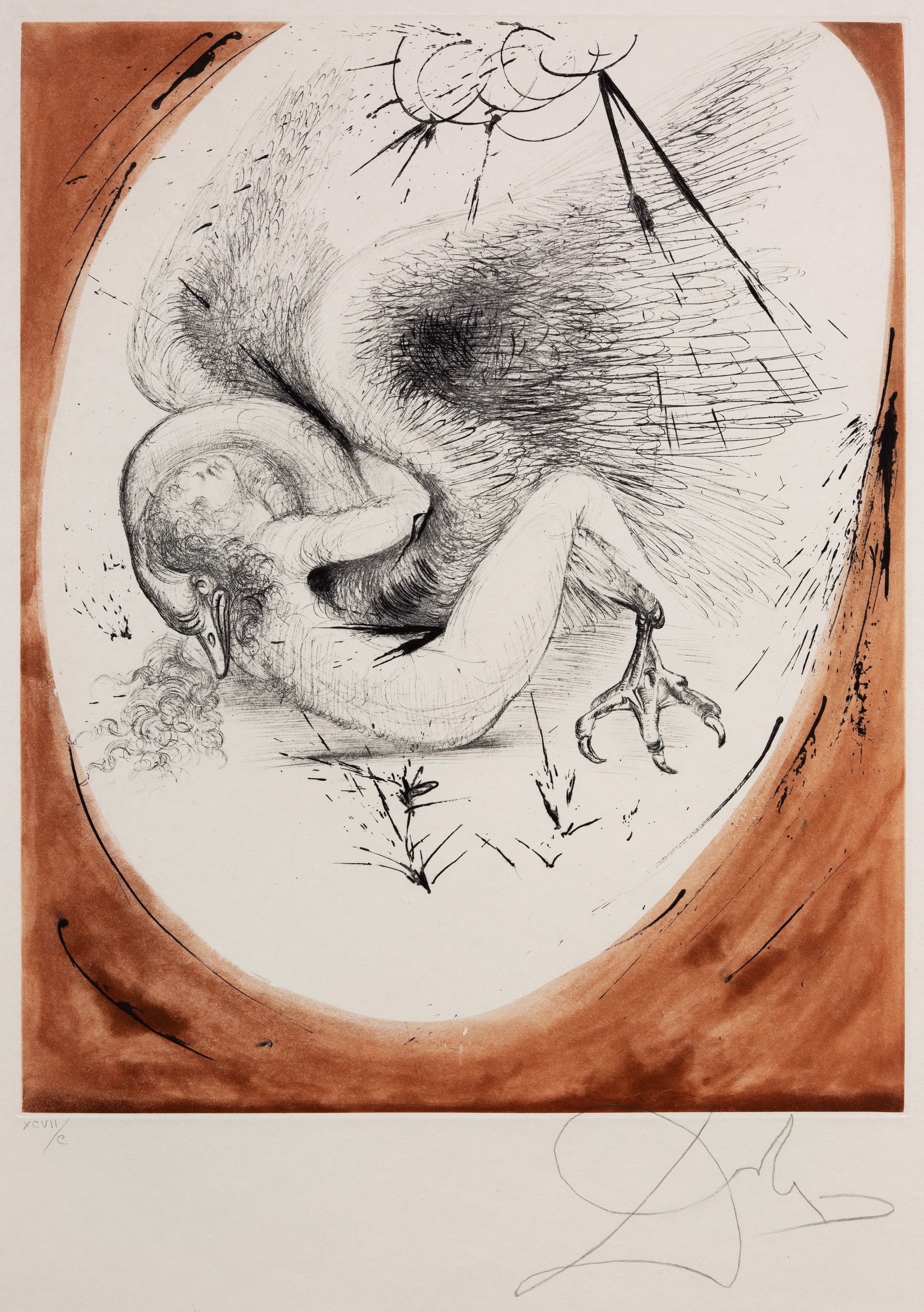 Mythology “Leda and the Swan XCVII/C” by Salvador Dalí