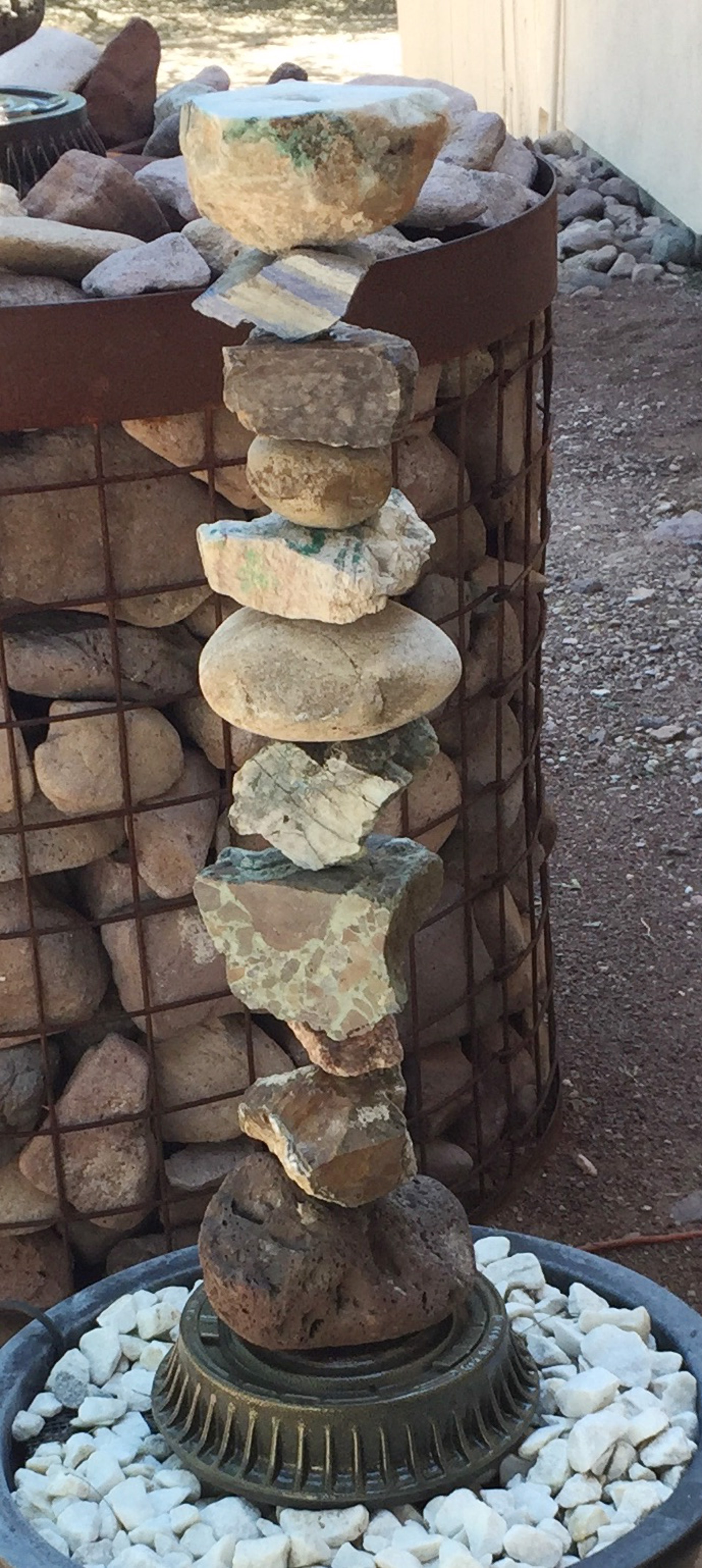 Stone Fountain - Smart Rock by Gerald Dumont