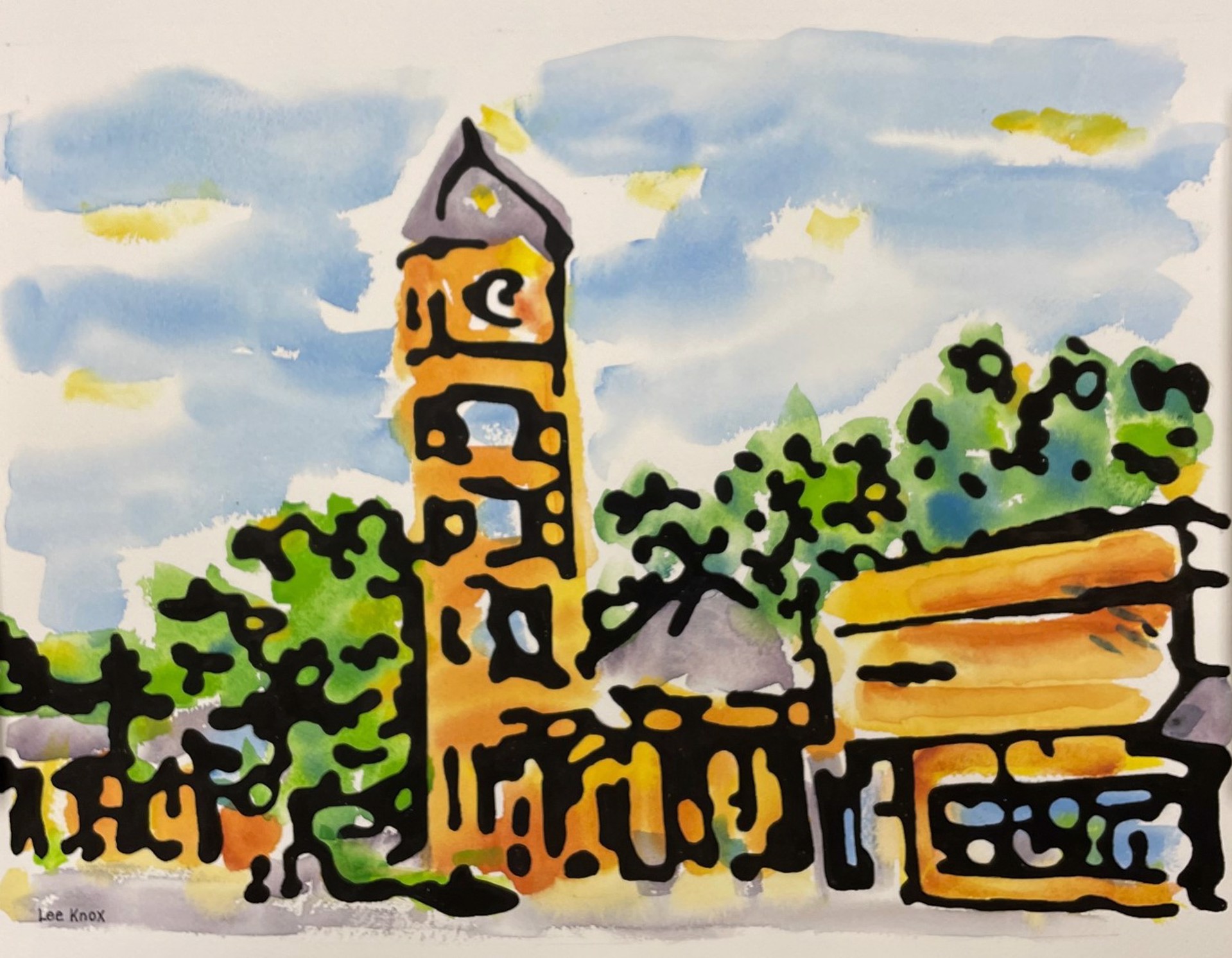 Overland Park Clocktower by Lee Knox