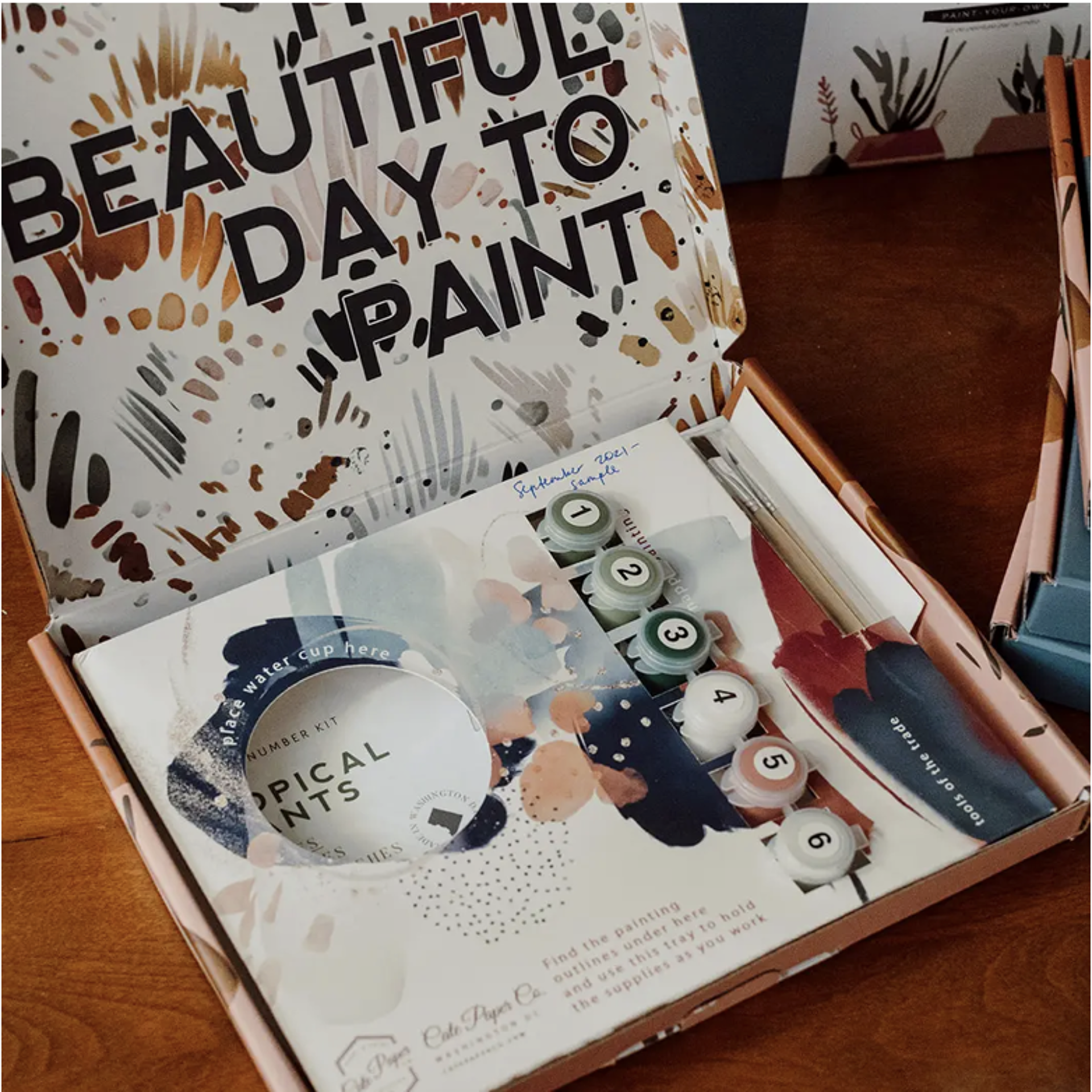 Botany Sprigs Paint-By-Numbers Kit by Cate Paper Co.