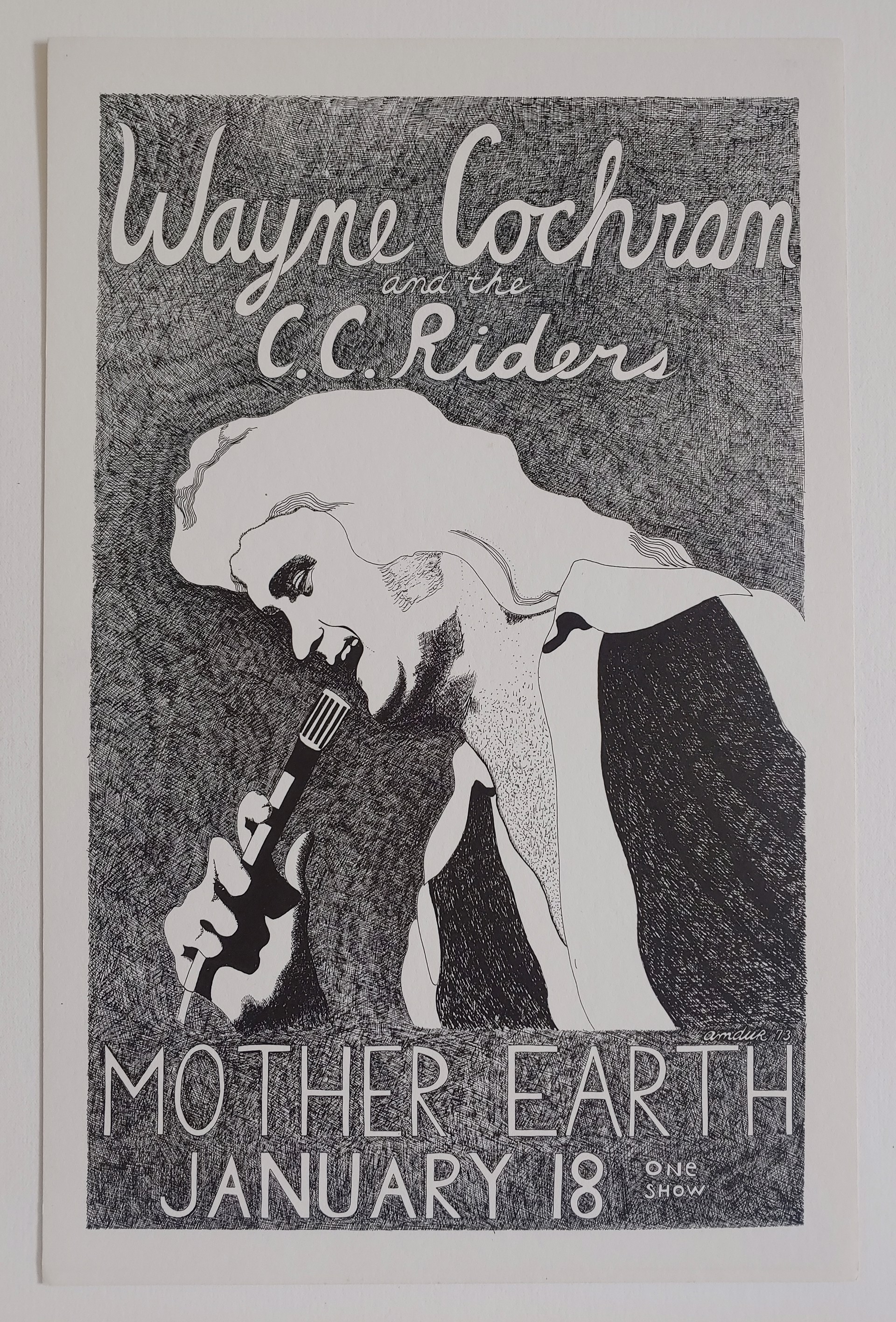 Wayne Cochran and the C.C. Riders - Poster by David Amdur