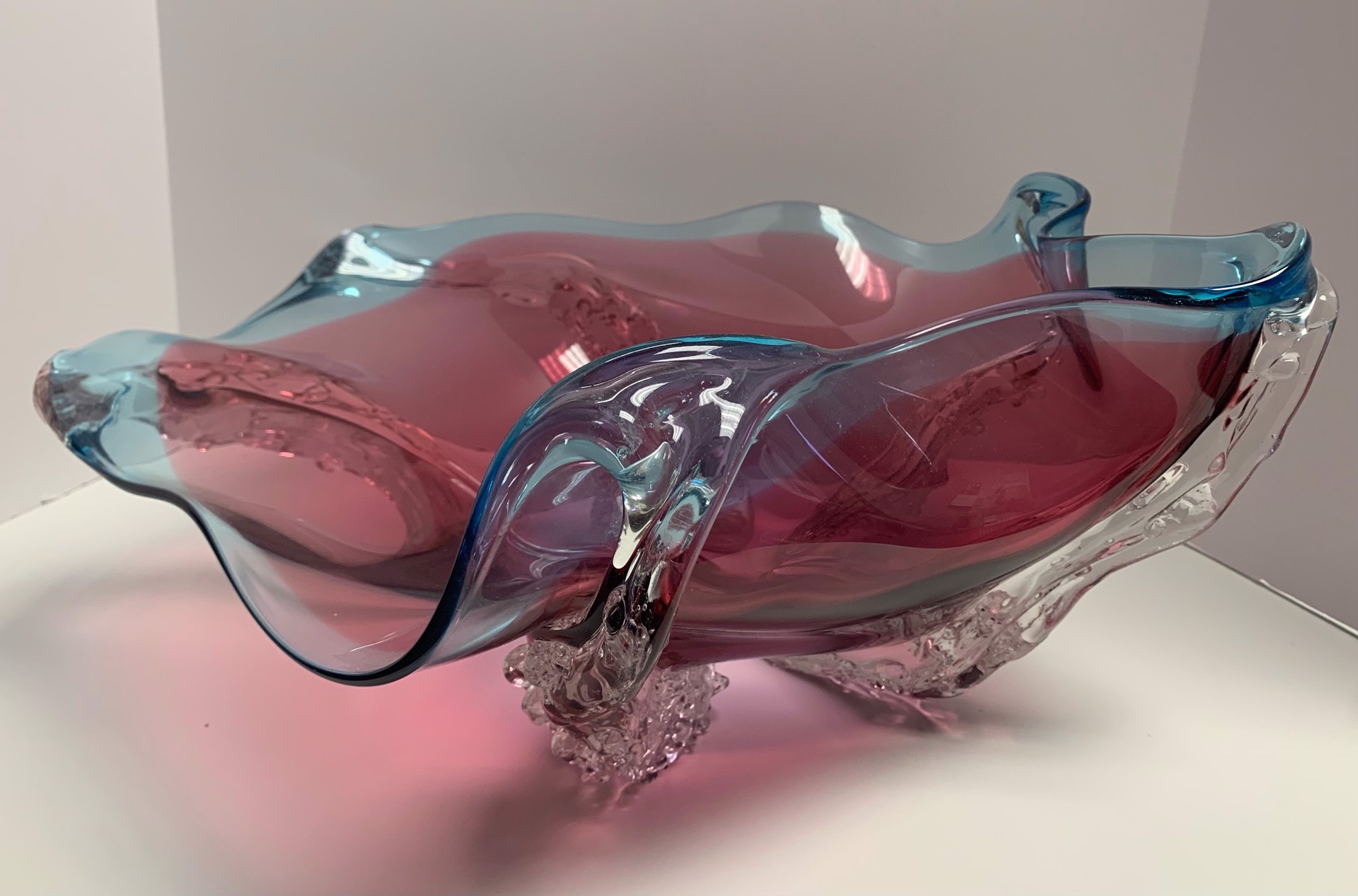 Octo Bowl (Steel Blue & Ruby) by Will Dexter