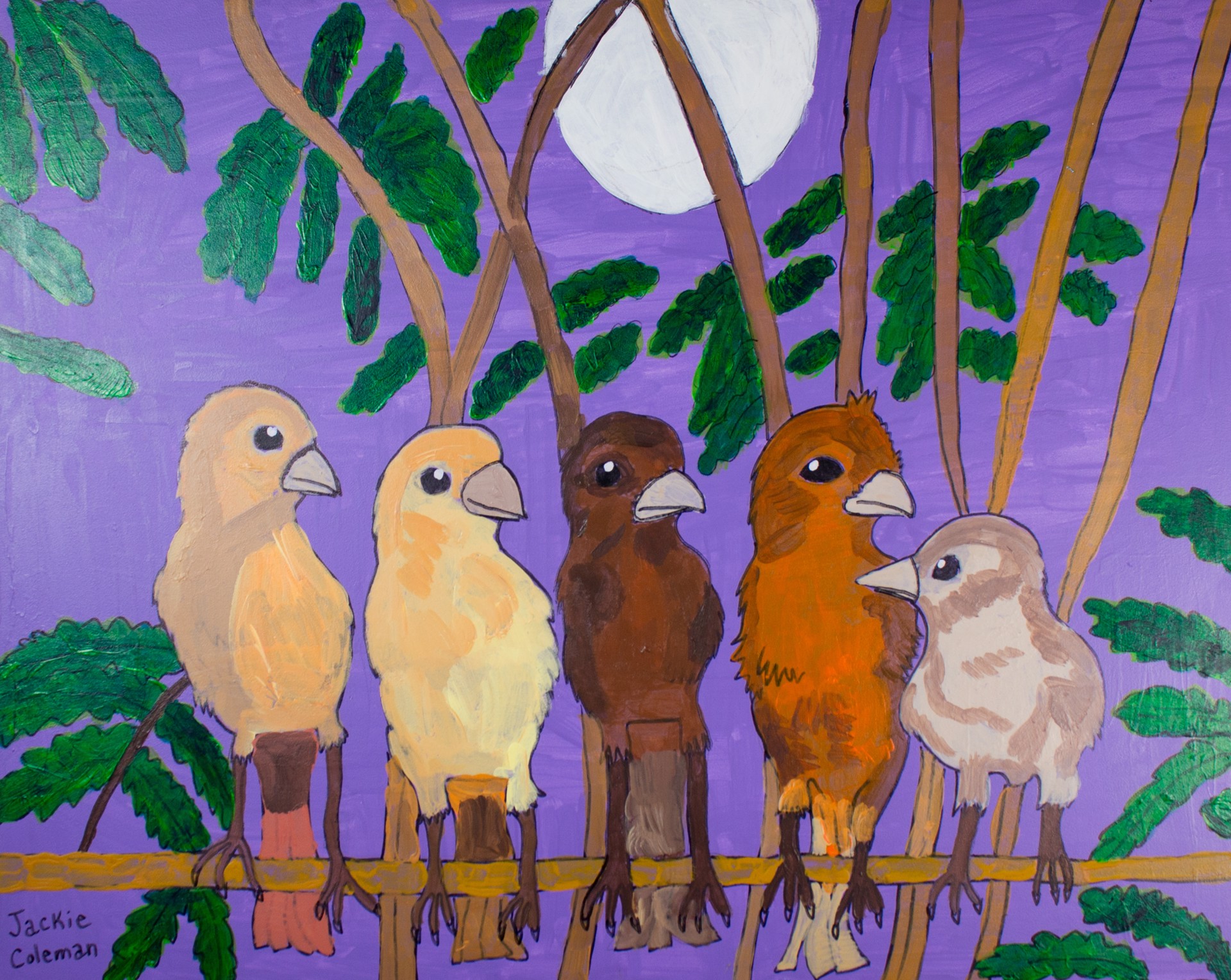 The Five Singing Birds! by Jacqueline Coleman