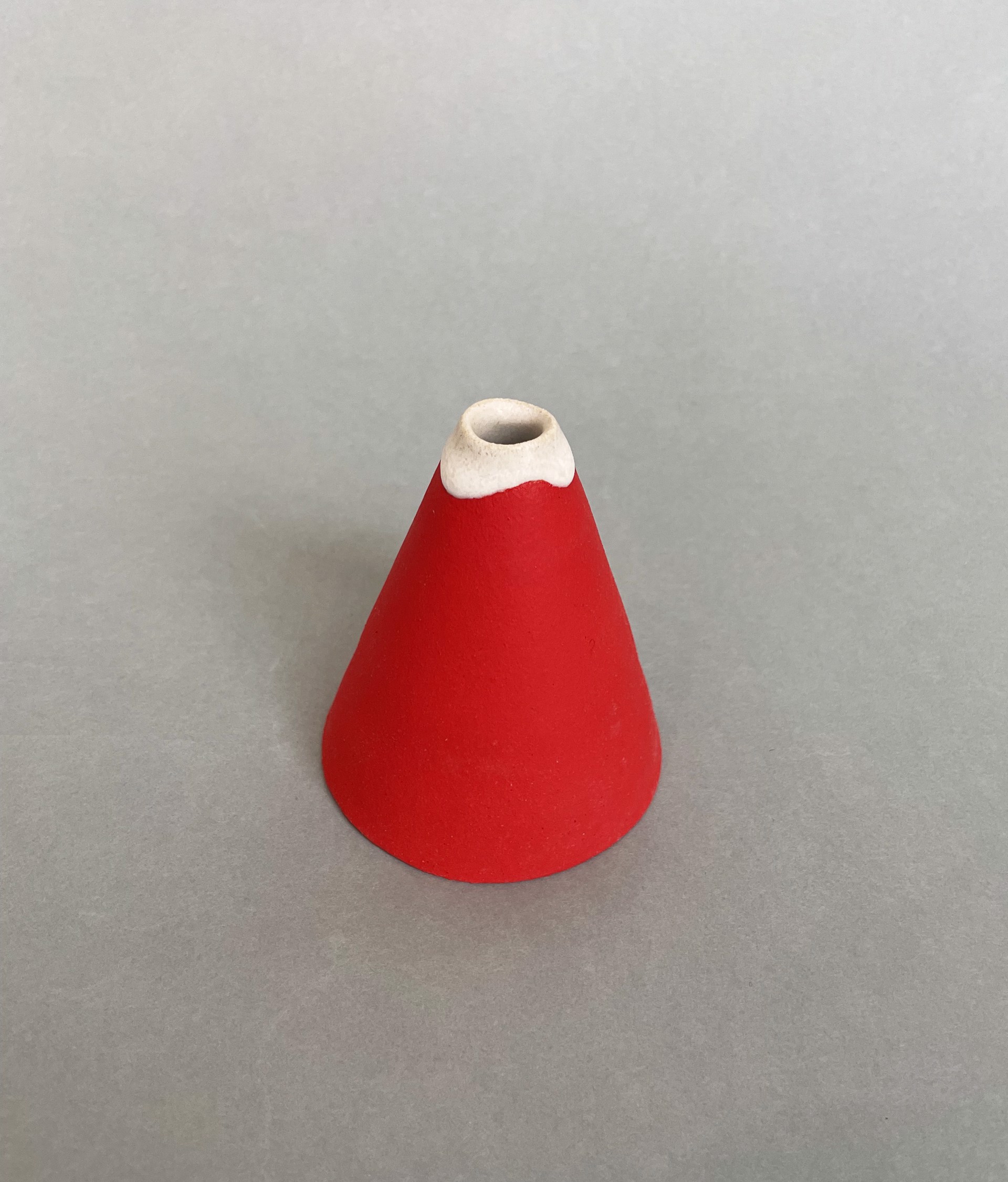 Red Volcano Vase by Bean Finneran