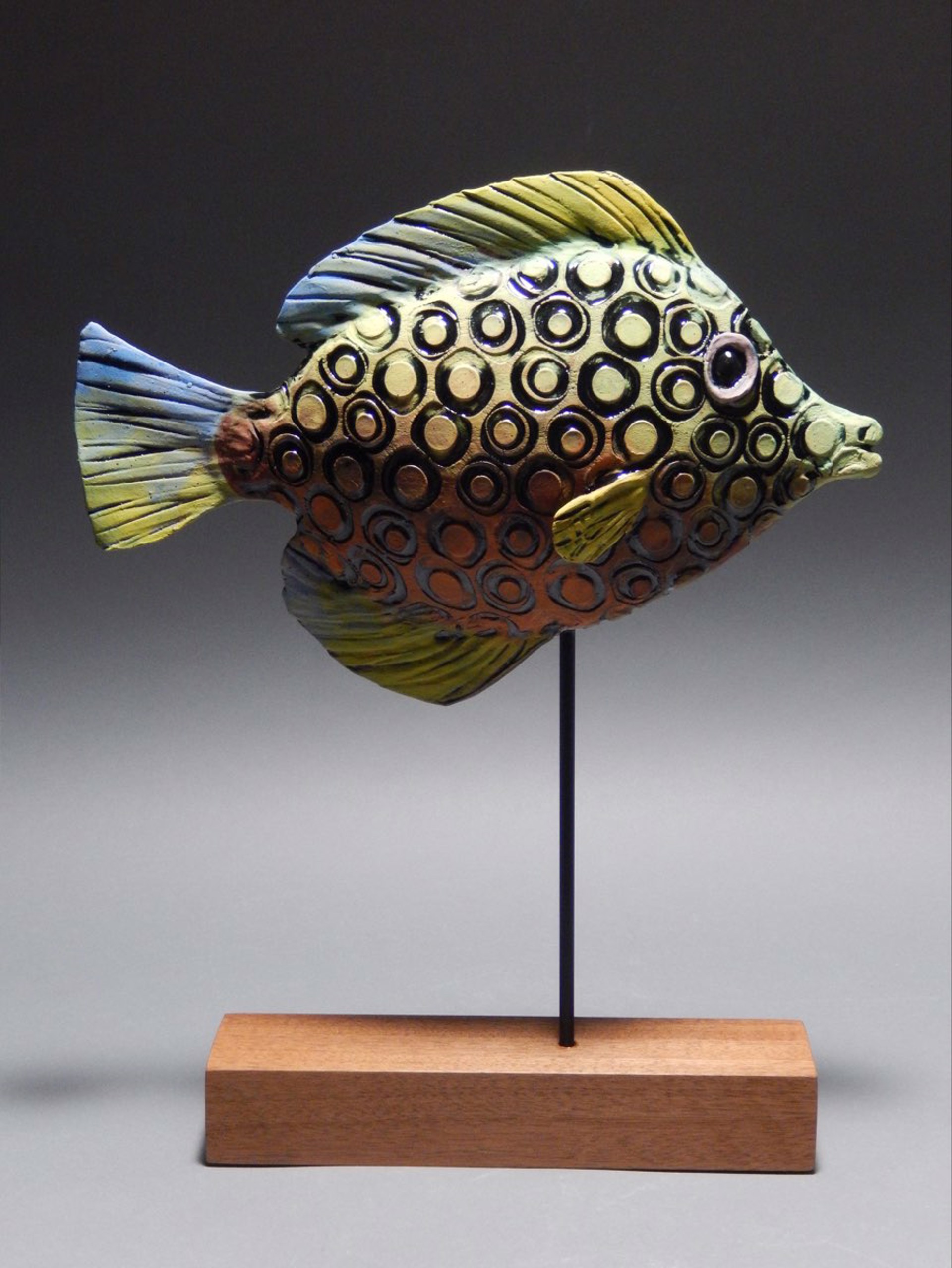 Colorful Spotted Fish by Janet Leazenby