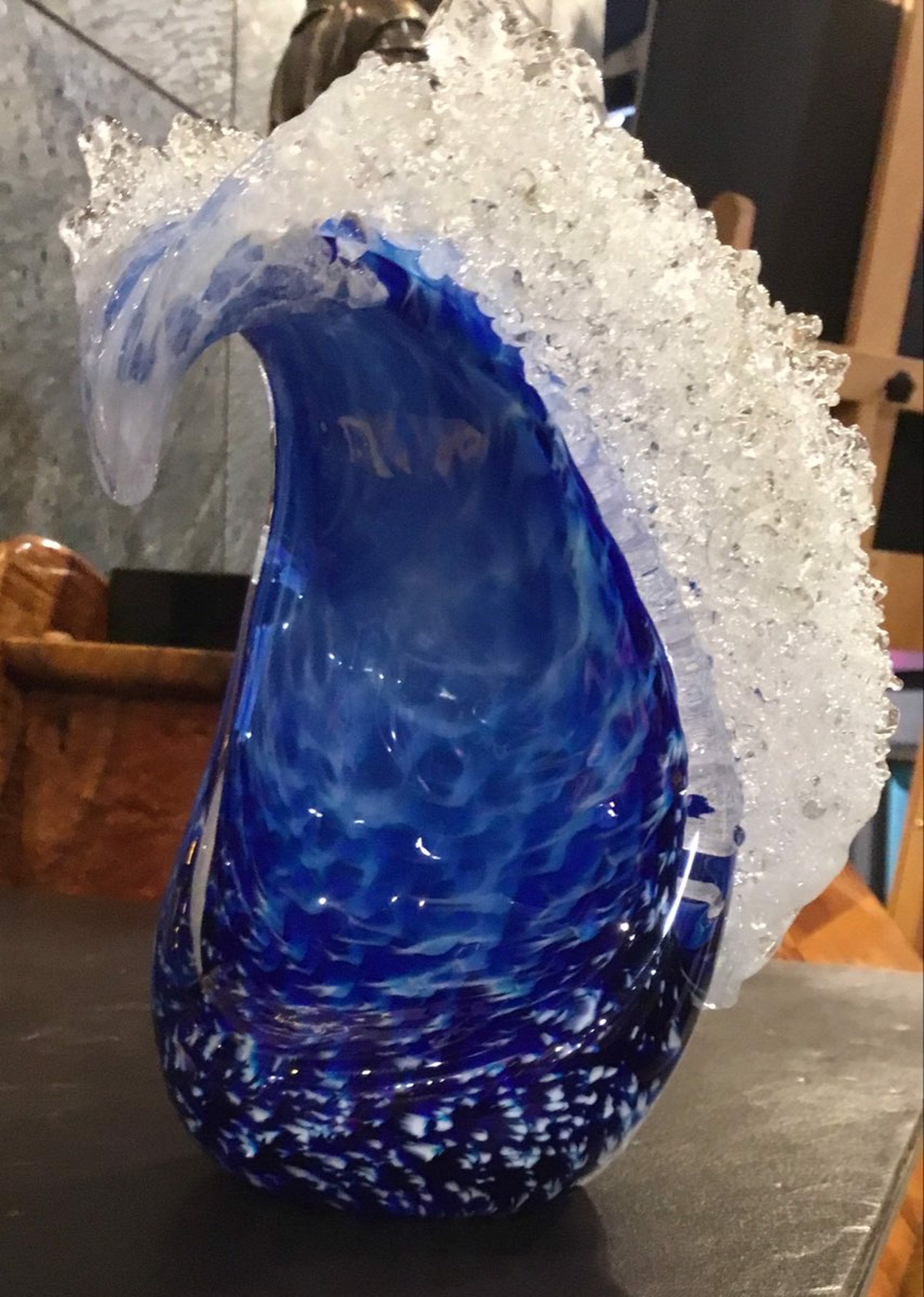 Blue Wave #1 by Hot Island Glass