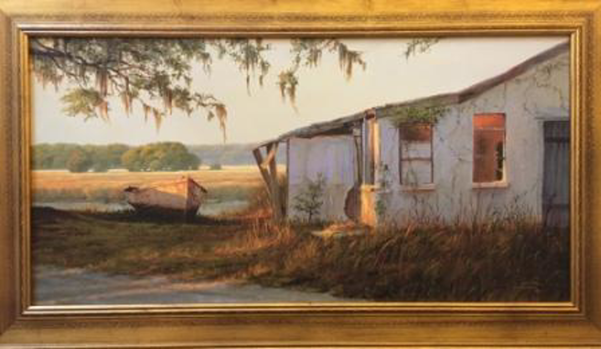 Oyster Factory and the Old Boat by Douglas Grier -- Giclee Prints