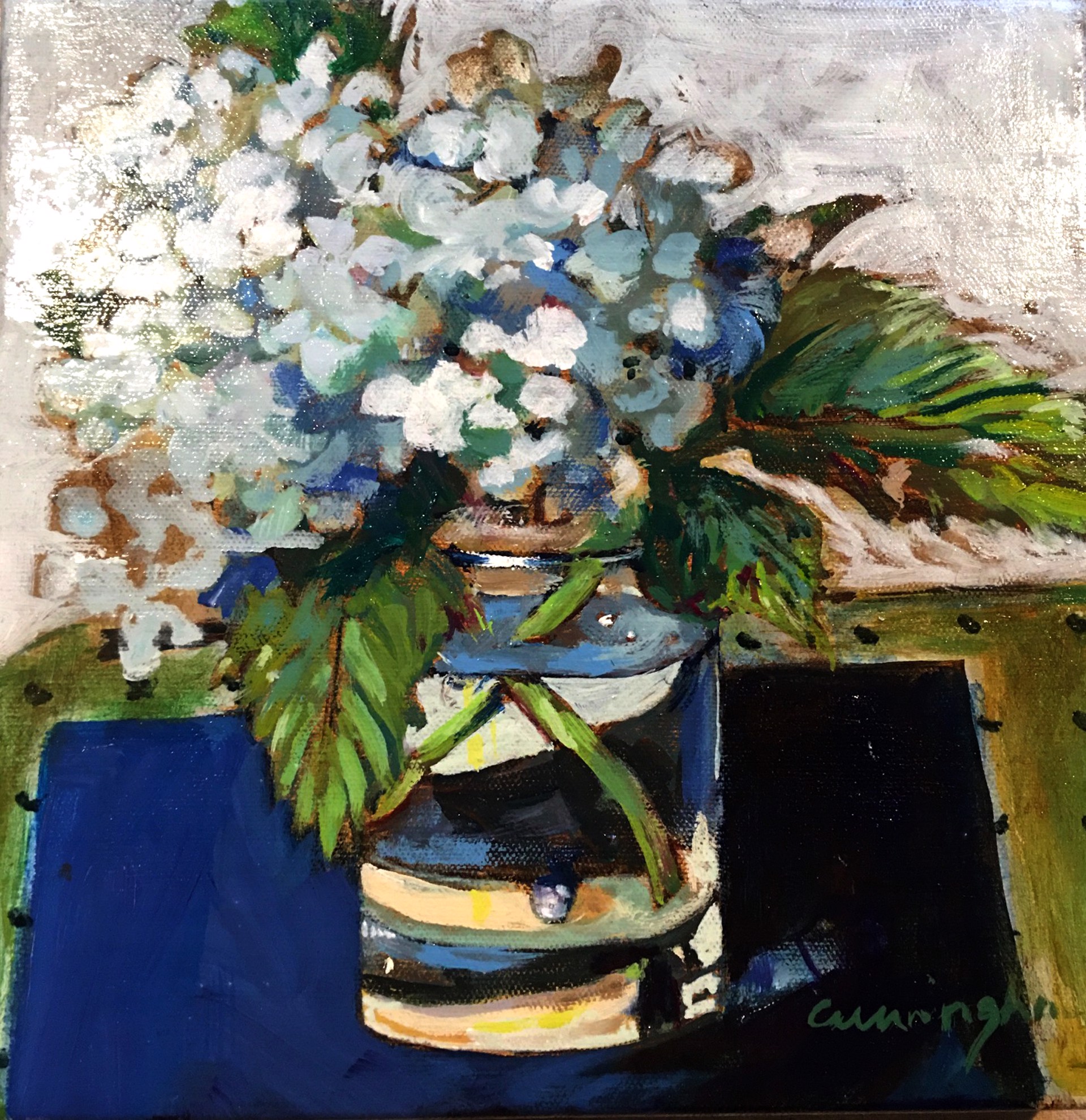 Blue Hydrangea by Nan Cunningham