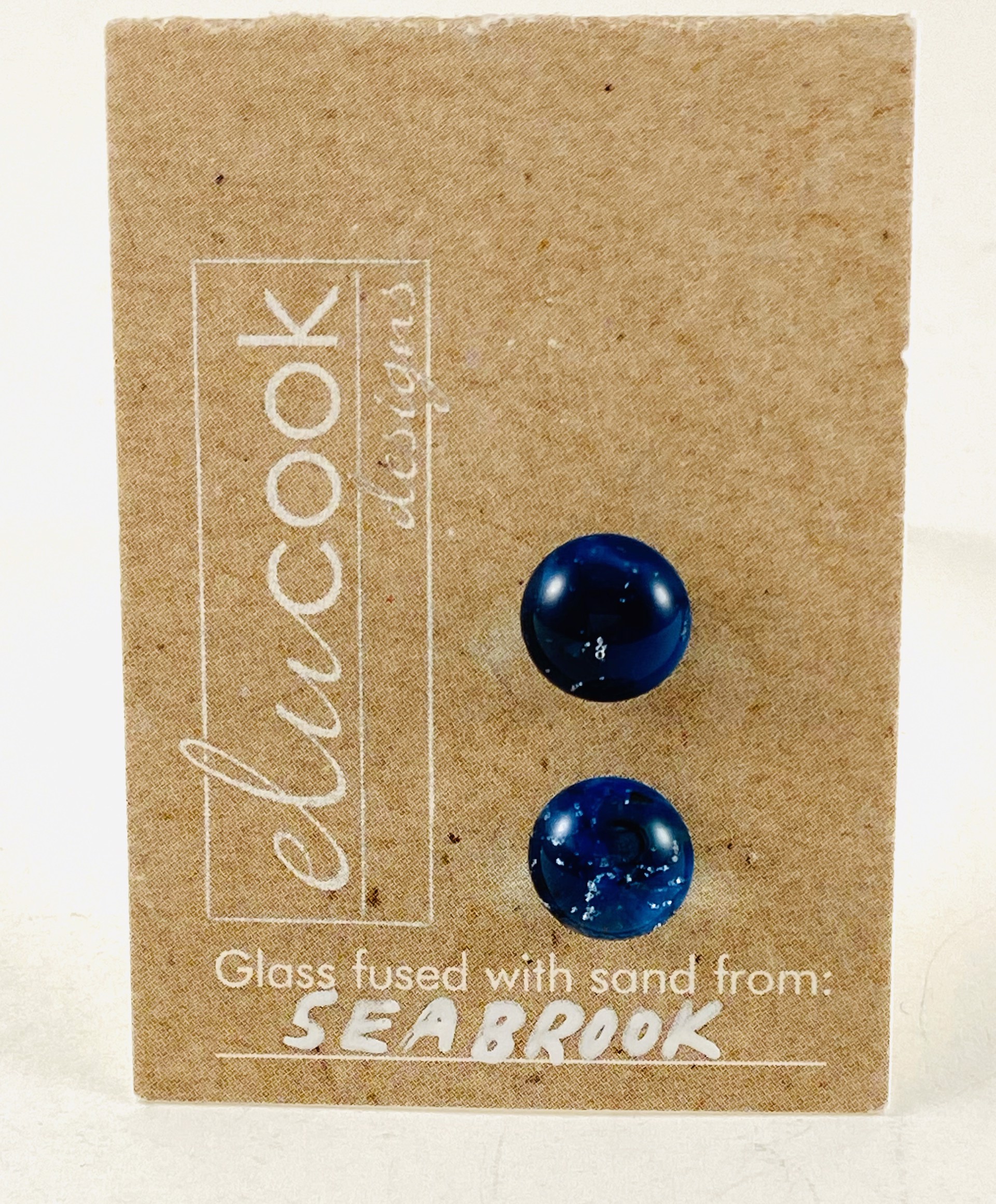 Button Earrings, 5a by Emily Cook
