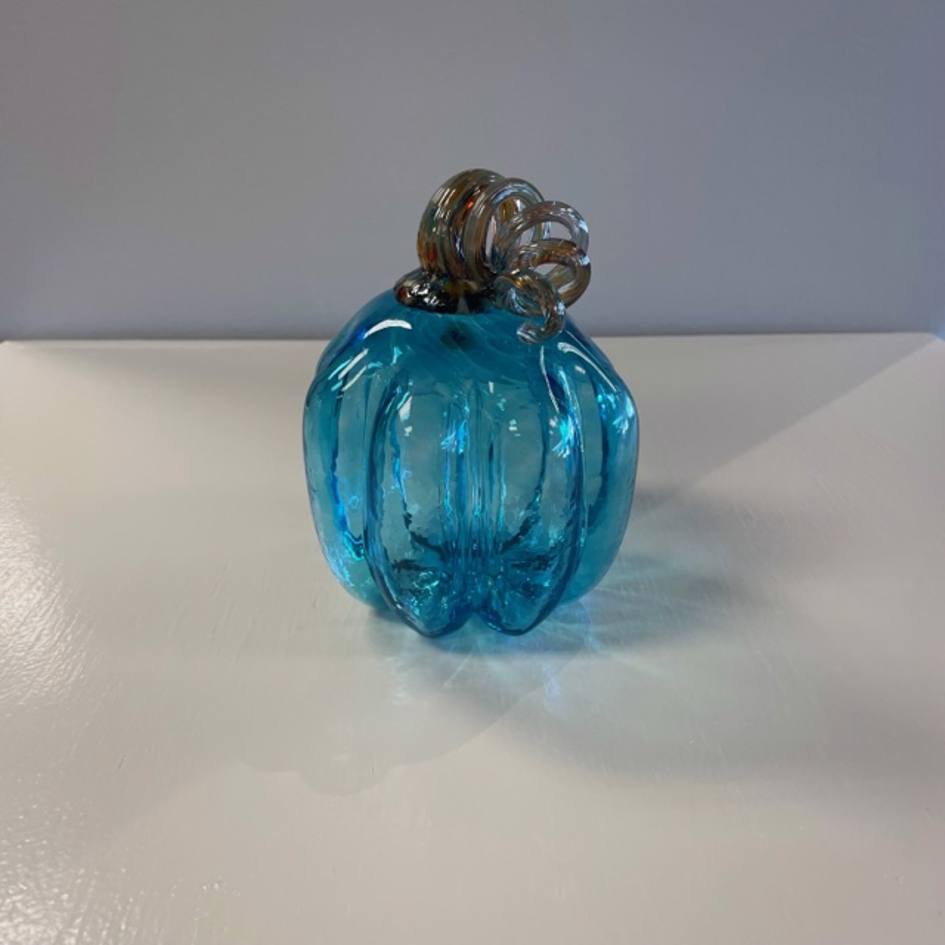 Pumpkin - Turquoise by AlBo Glass