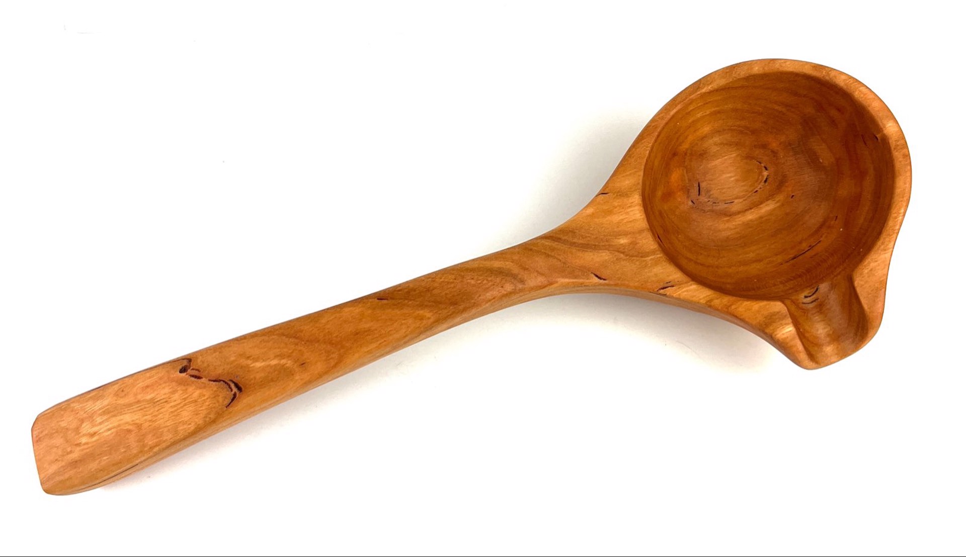 Left Hand Spouted Serving Spoon by Allegheny Treenware