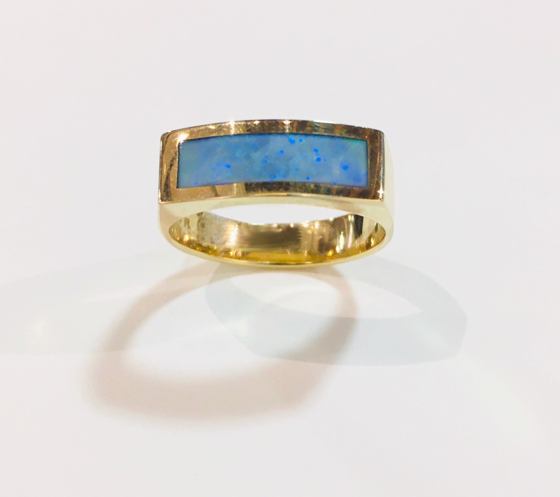 Opal and Gold Ring by NANCY BROWN