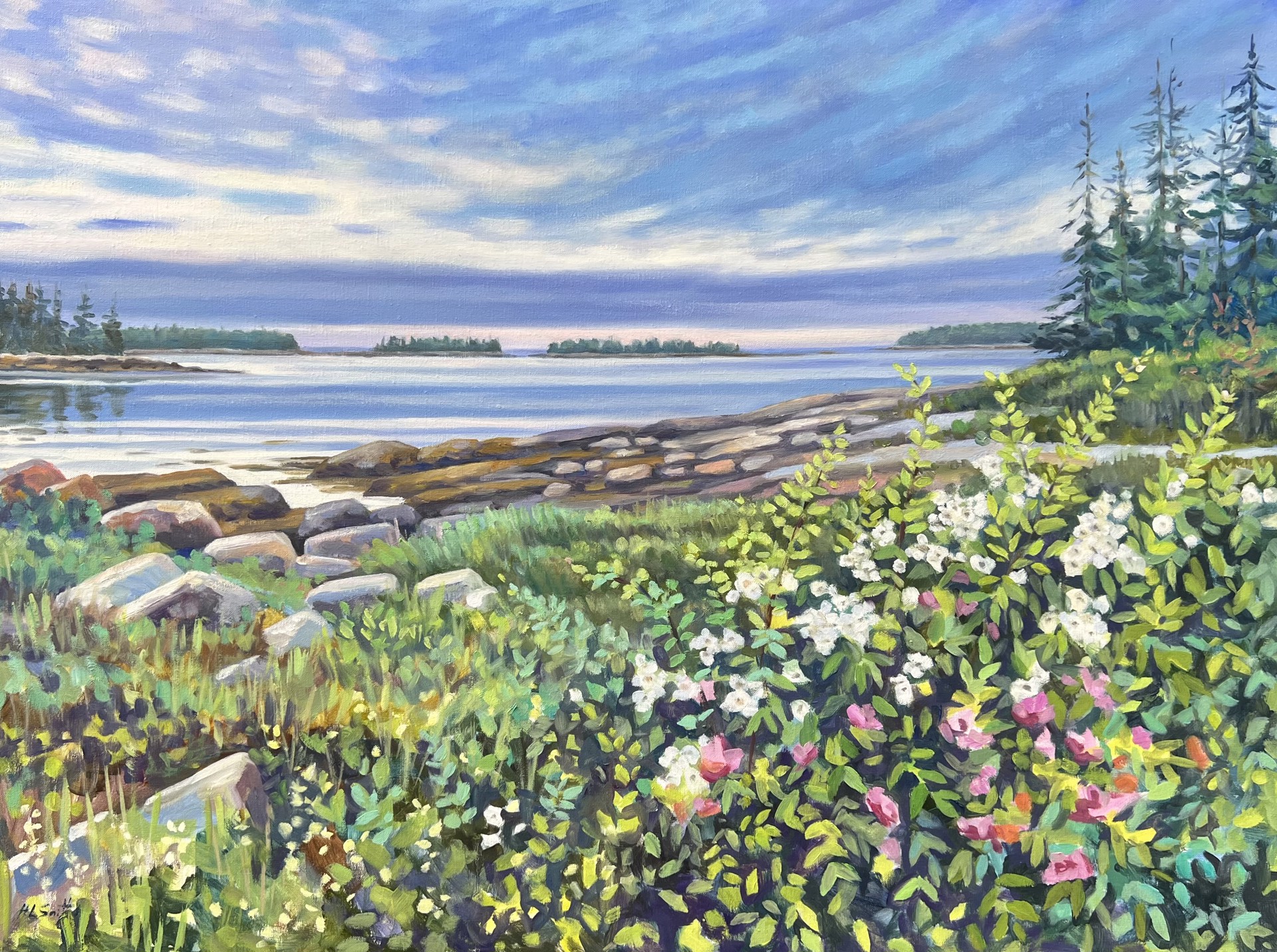 A Spring Evening at Tenants Harbor by Holly L. Smith