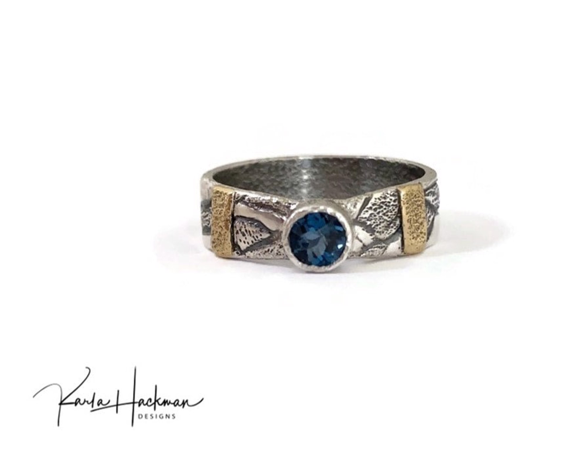 Vineyard Band with London Blue Topaz by Karla Hackman
