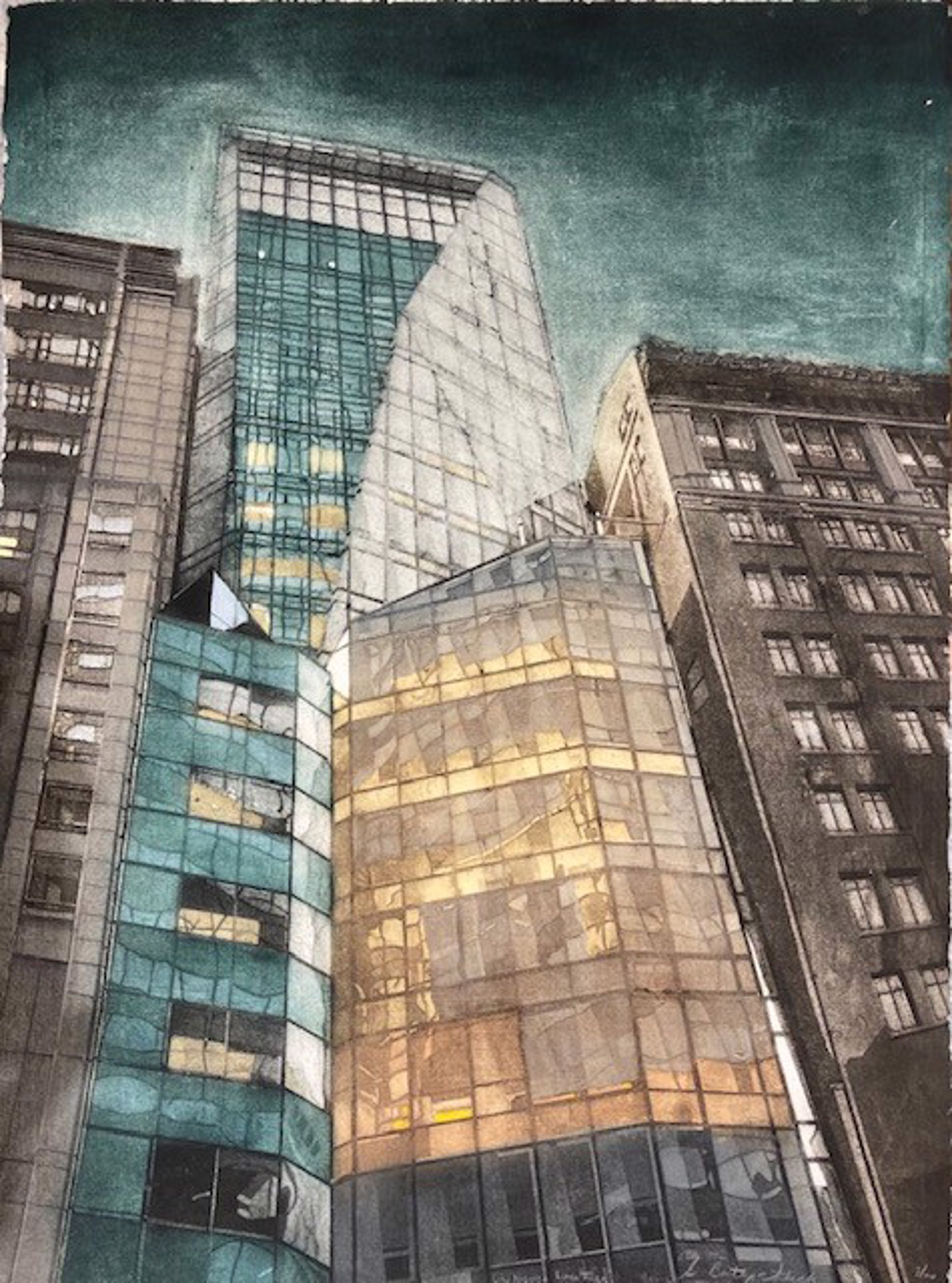 City Nights LVMH (Louis Vuitton Moet Hennessy) Tower 19/100 by Grace Bentley-Scheck