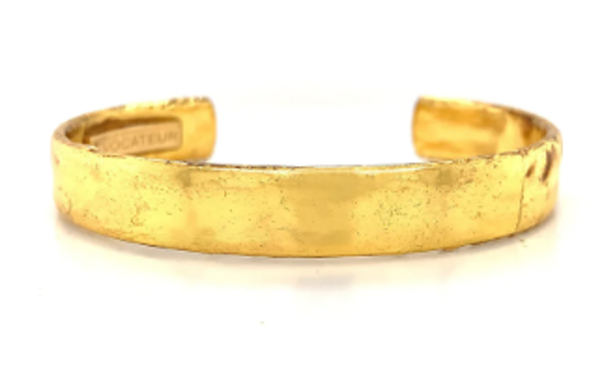 Stackable Cuff ~ 3/8" ~ Gold Leaf ~ Medium by Evocateur