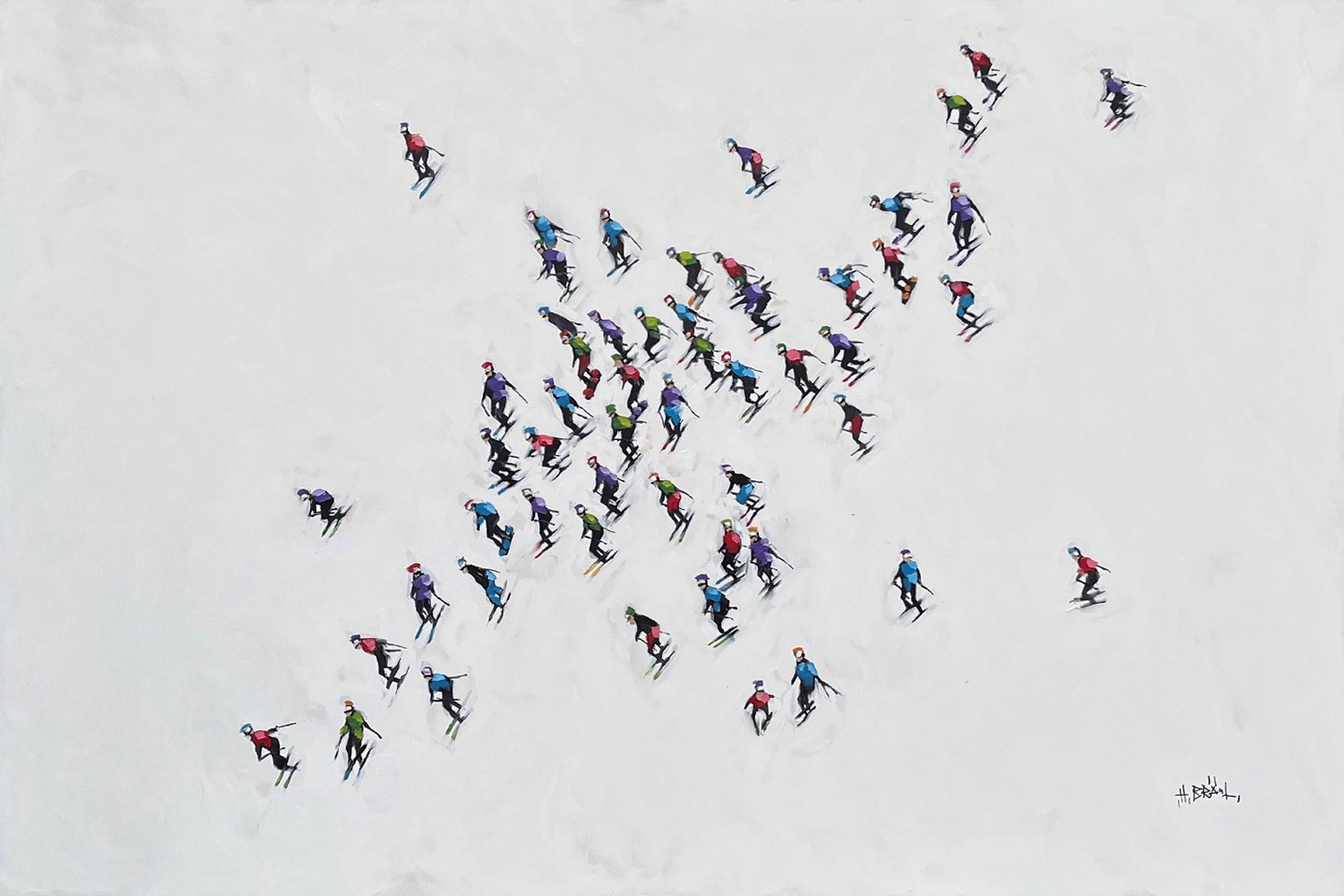 Skiers 190844 by Harold Braul