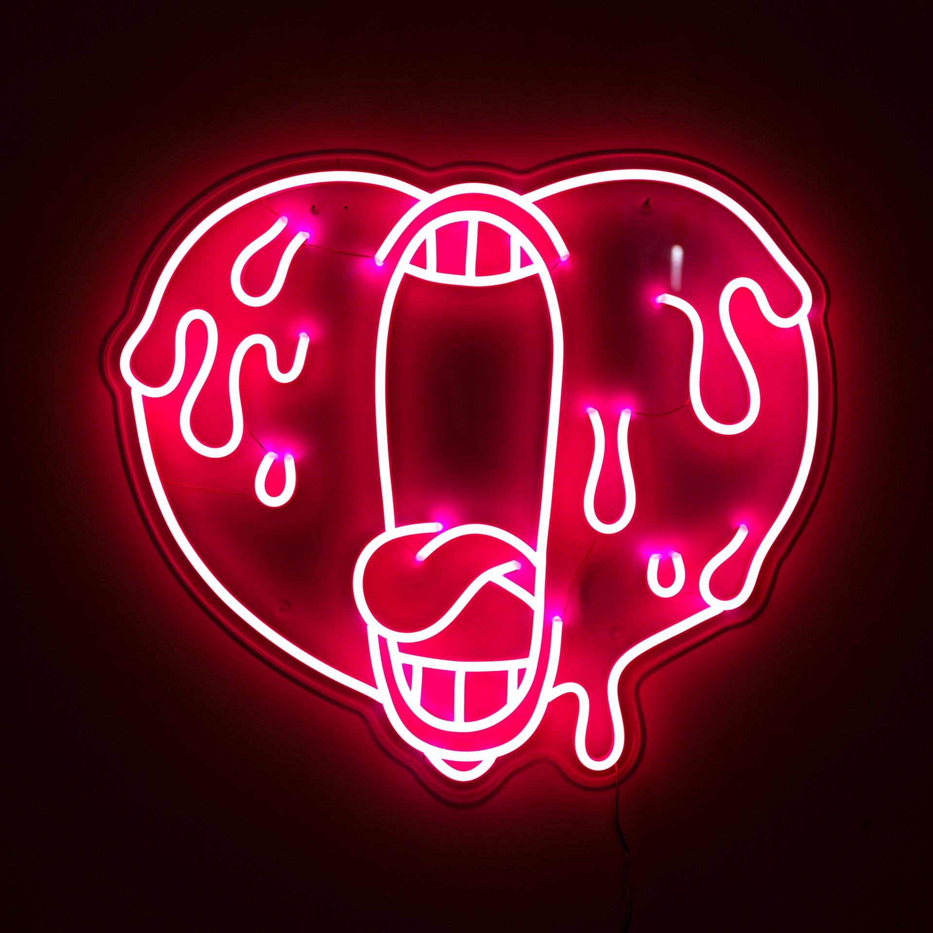 Screaming Heart Neon (Pink) by Antoine TAVA