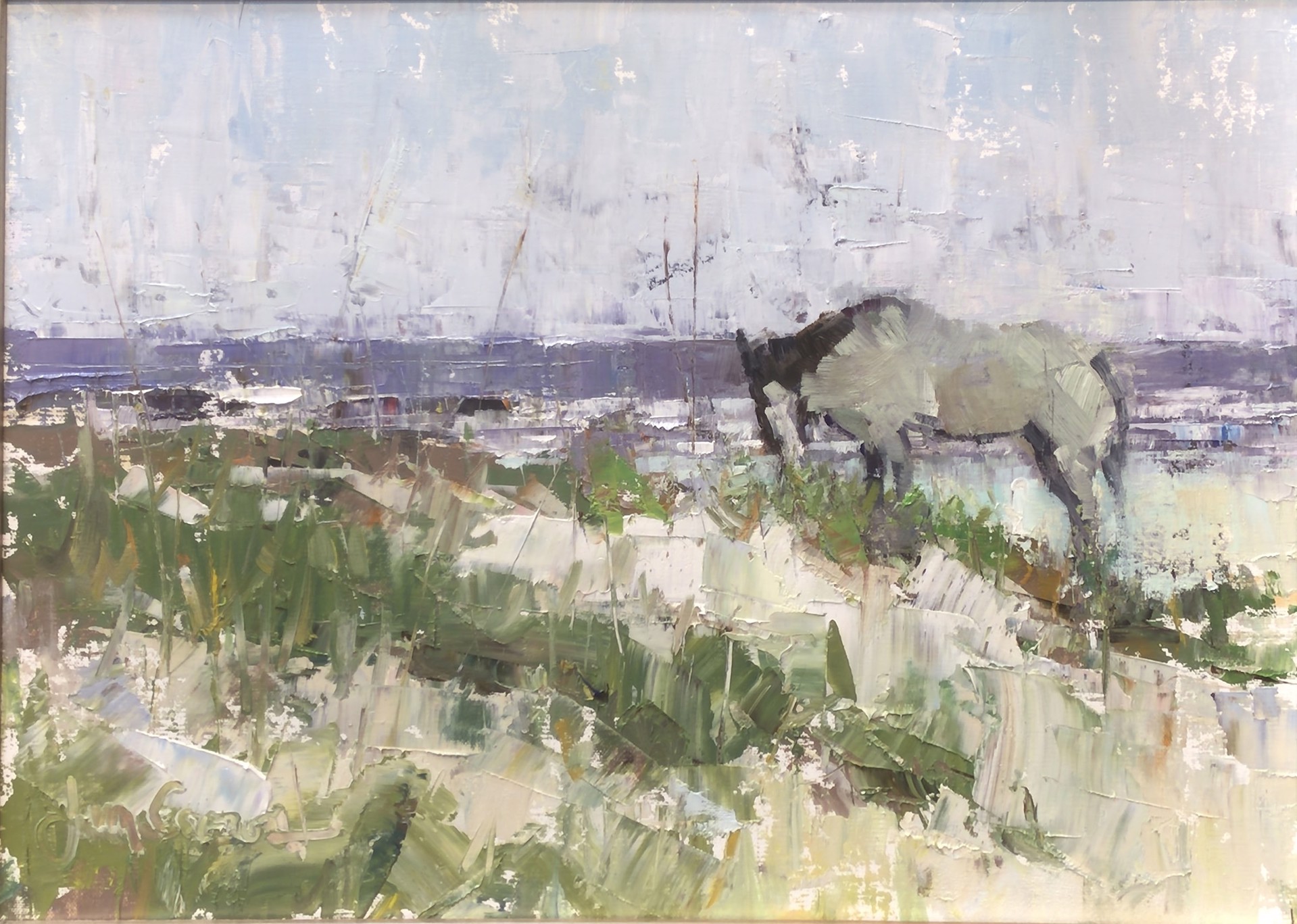 "Grazing on Cumberland" original oil painting by Jim Carson