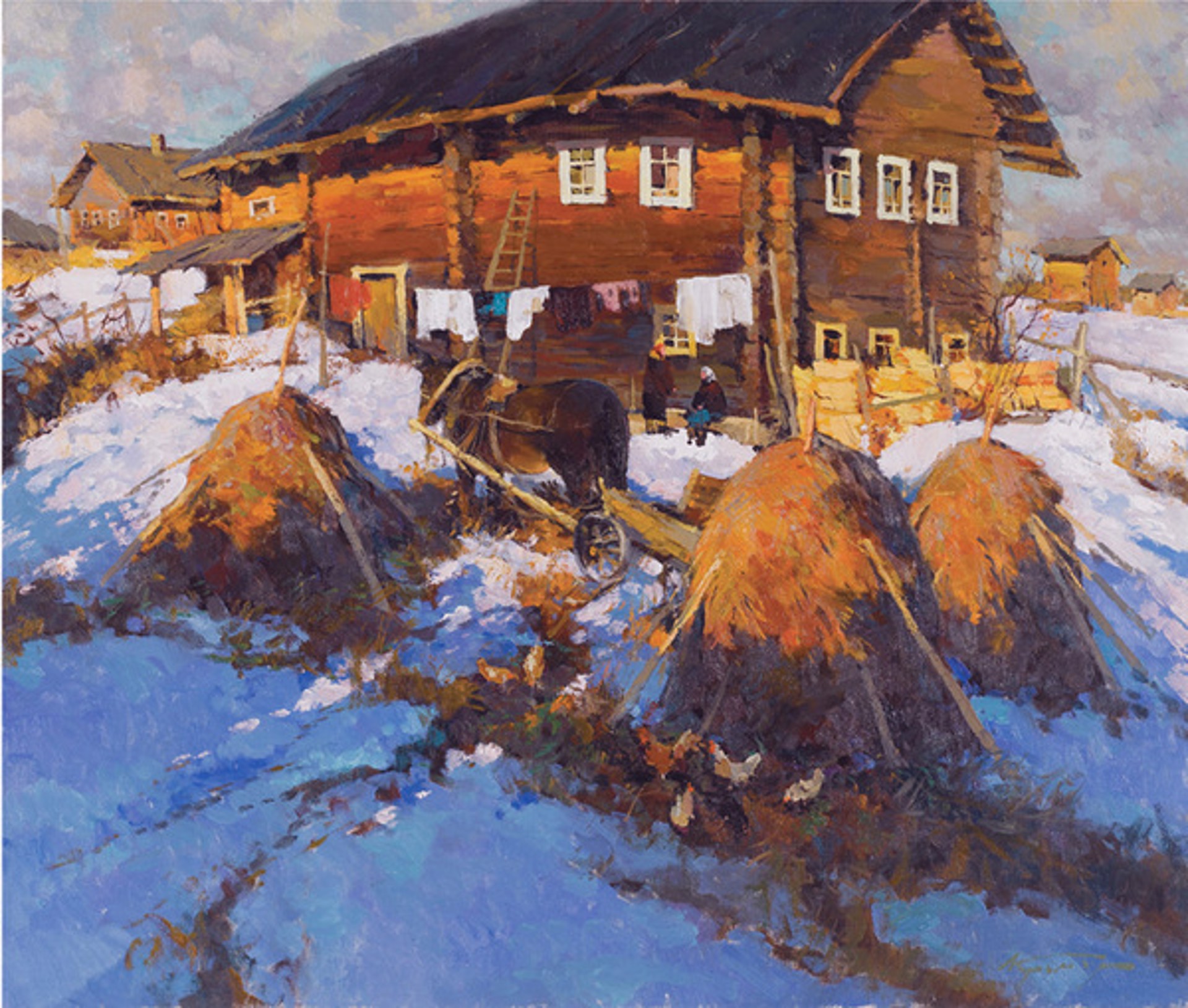 Winter Yard by Alexander Kremer