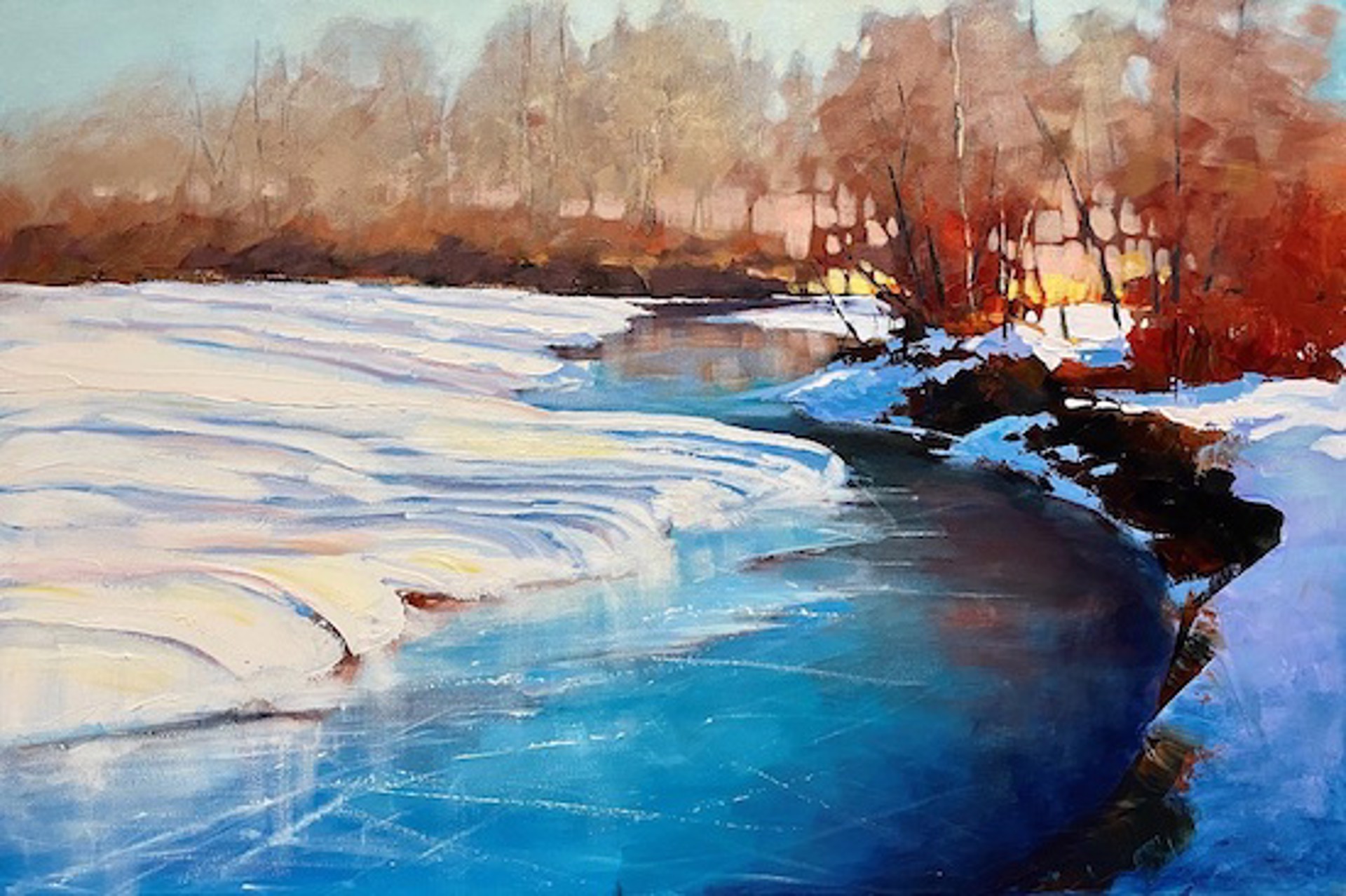 Icy Fish Creek by Linda Wilder