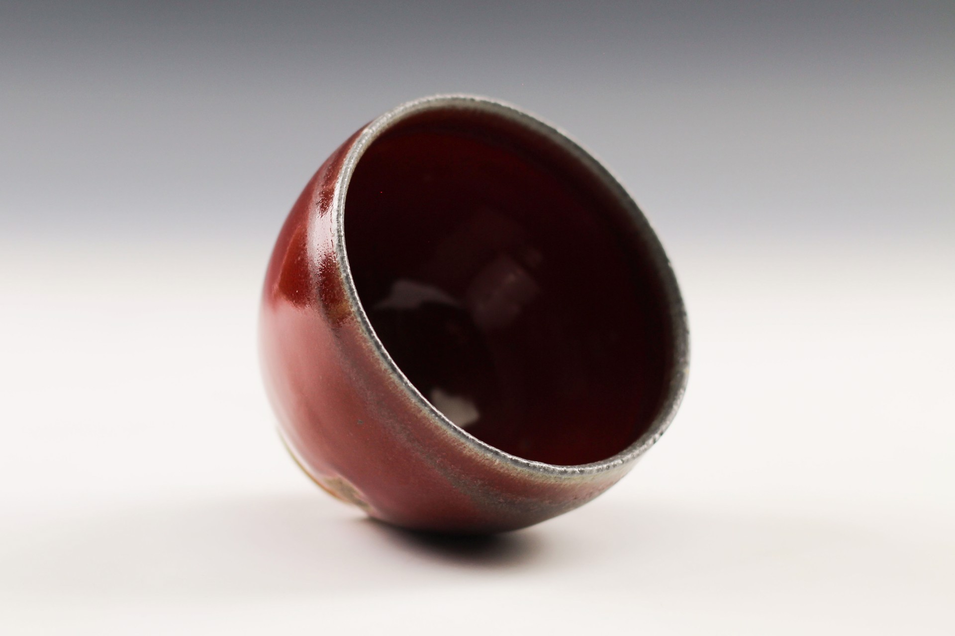 Red Glazed Tea Cup by Shumpei Yamaki