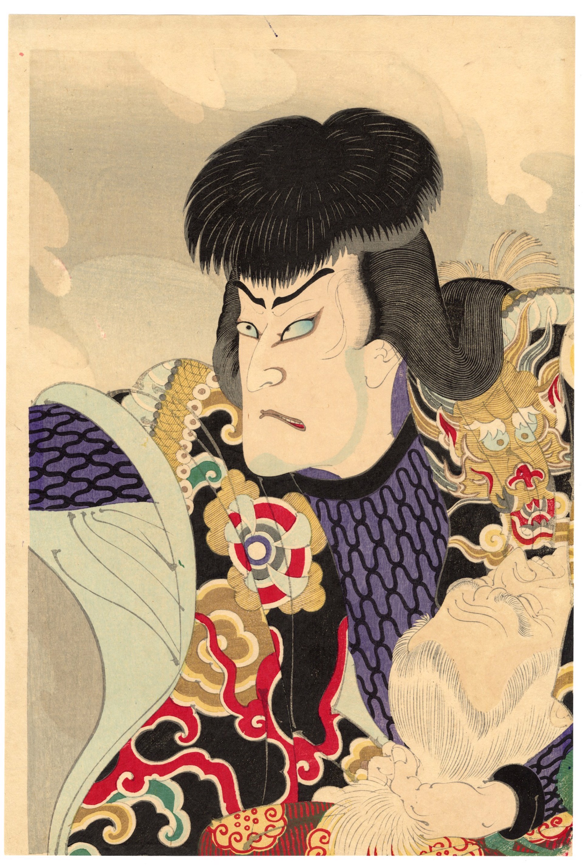 Onoe Kikugoro V as Tenjiku Tokubei by Toshihide