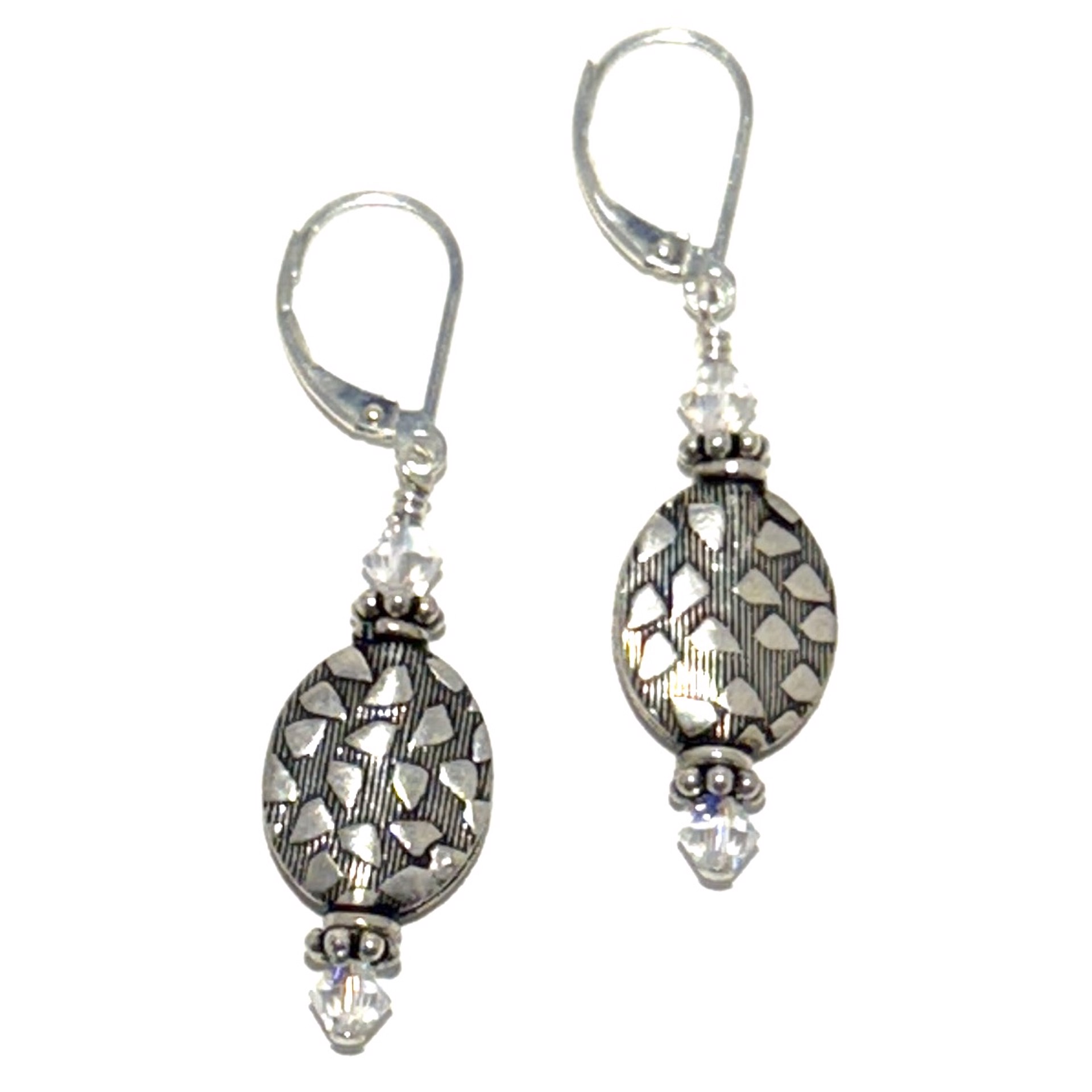 Sterling Silver Bead and Crystal Earrings SHOSH23-49 by Shoshannah Weinisch