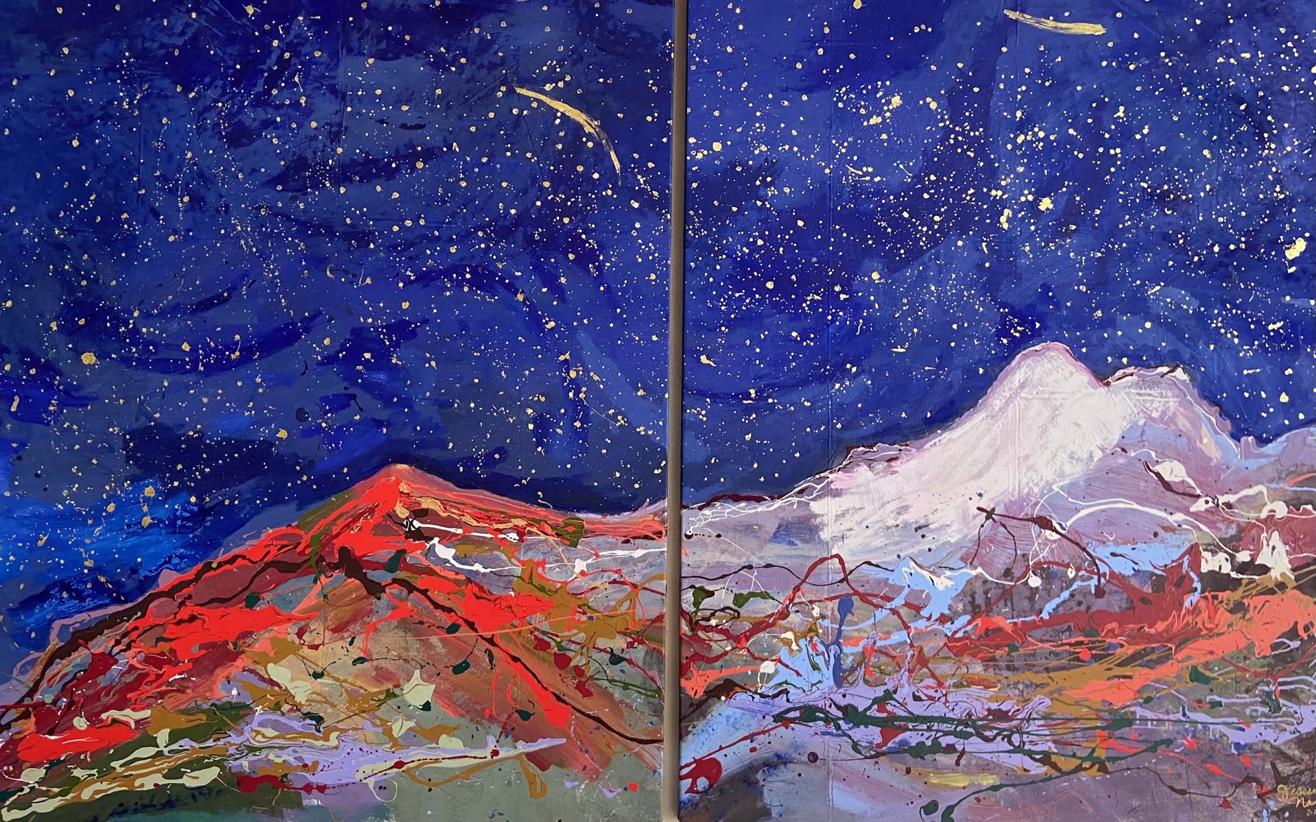 Snow On The Mountain, Stars In the Sky by Jessamine Narita